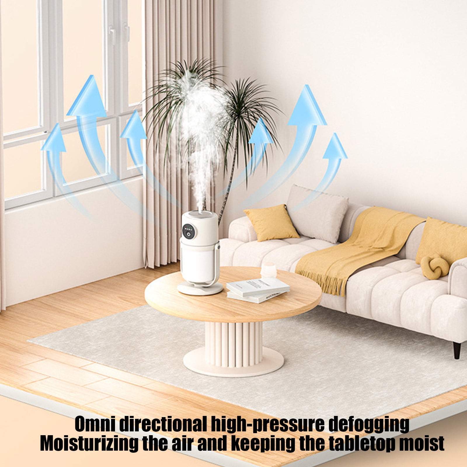 Gcvizuso Cool Mist Humidifier, Essential Oil Diffuser for Bedroom and Office (Beige, 10 fl oz) d2b0r