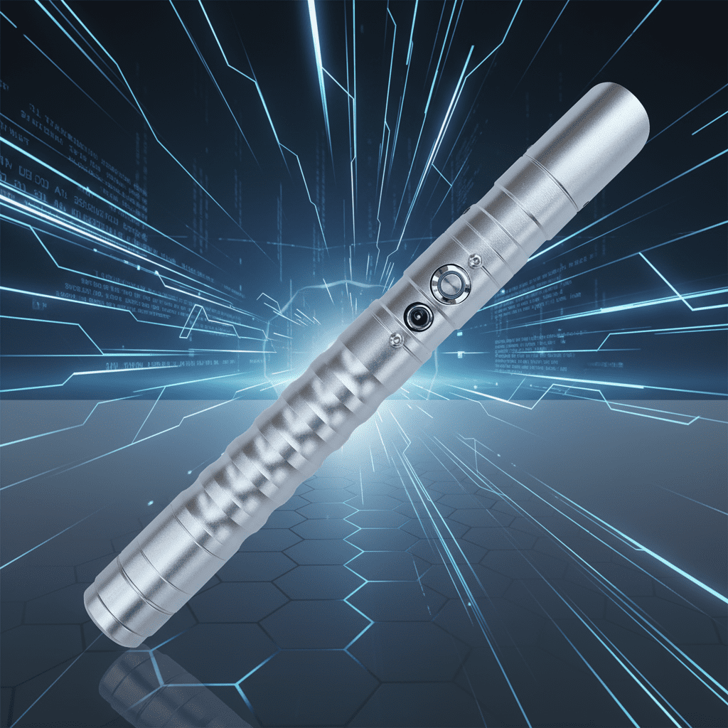 KYBERS RGB Lightsaber for Adults, Metal Hilt Force FX Saber with Smooth Swing Sound (Silver, 36 in) q00iw