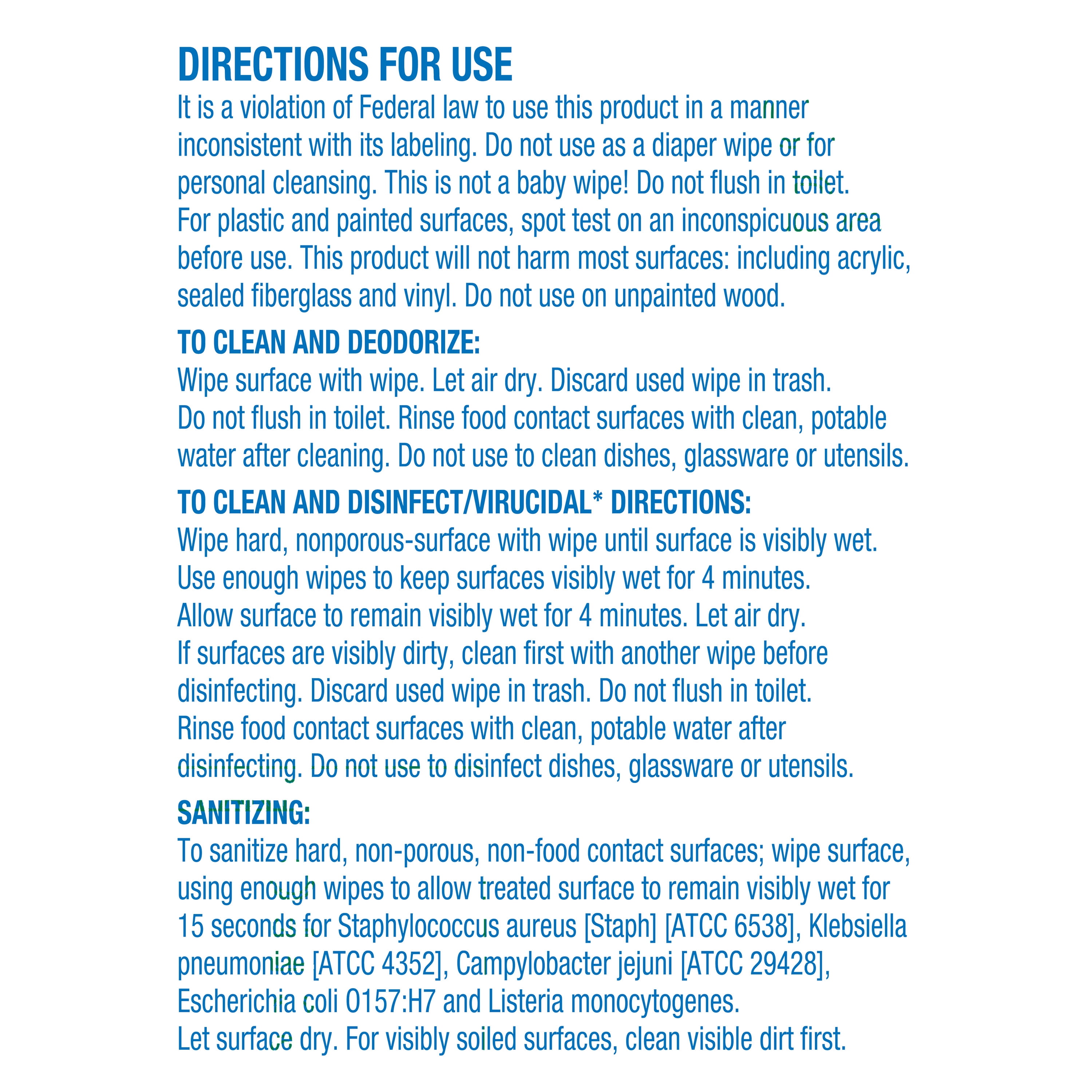 Great Value Disinfecting Wipes, Fresh Scent (Green, 35 Count) nkm01