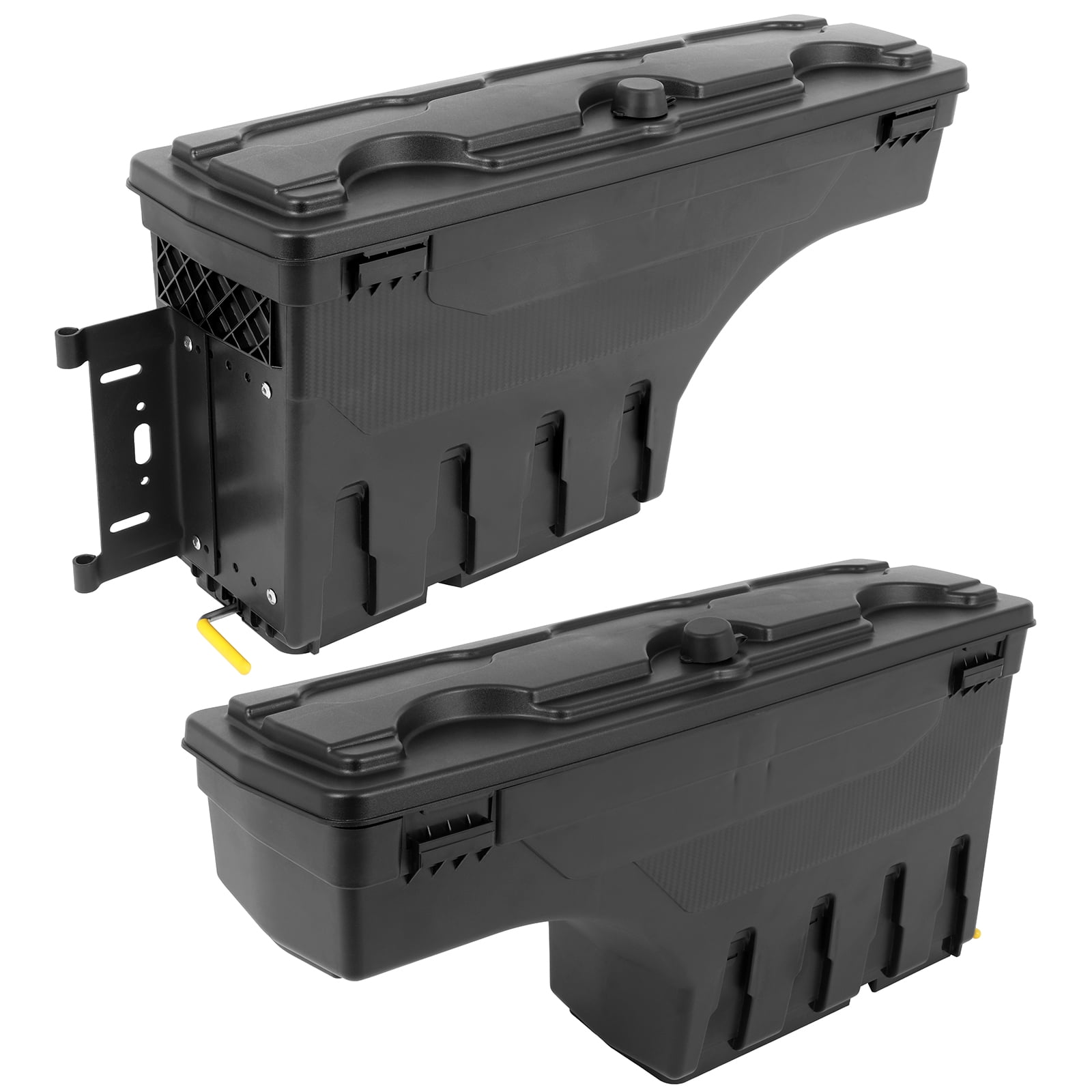 CCiYU Lockable Truck Bed Storage Tool Box Set for Jeep Gladiator 2020-2023 (Black, 2-Piece Set) 8pp0n