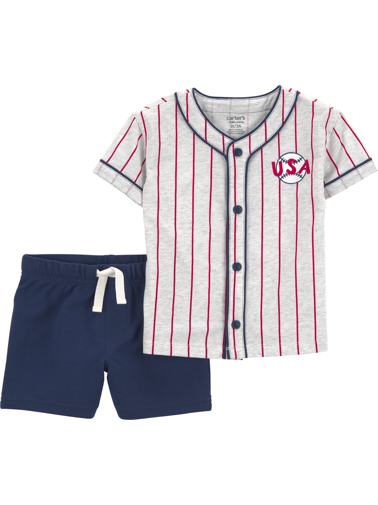 Carter's Child of Mine Toddler Boy Outfit Set (Blue, 12M-5T) akwao