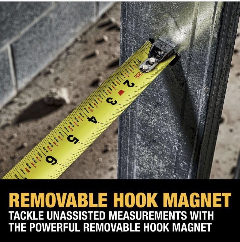 DEWALT Magnetic Tape Measure, Heavy-Duty Professional Measuring Tool (25 ft, 2-Pack) l69o1
