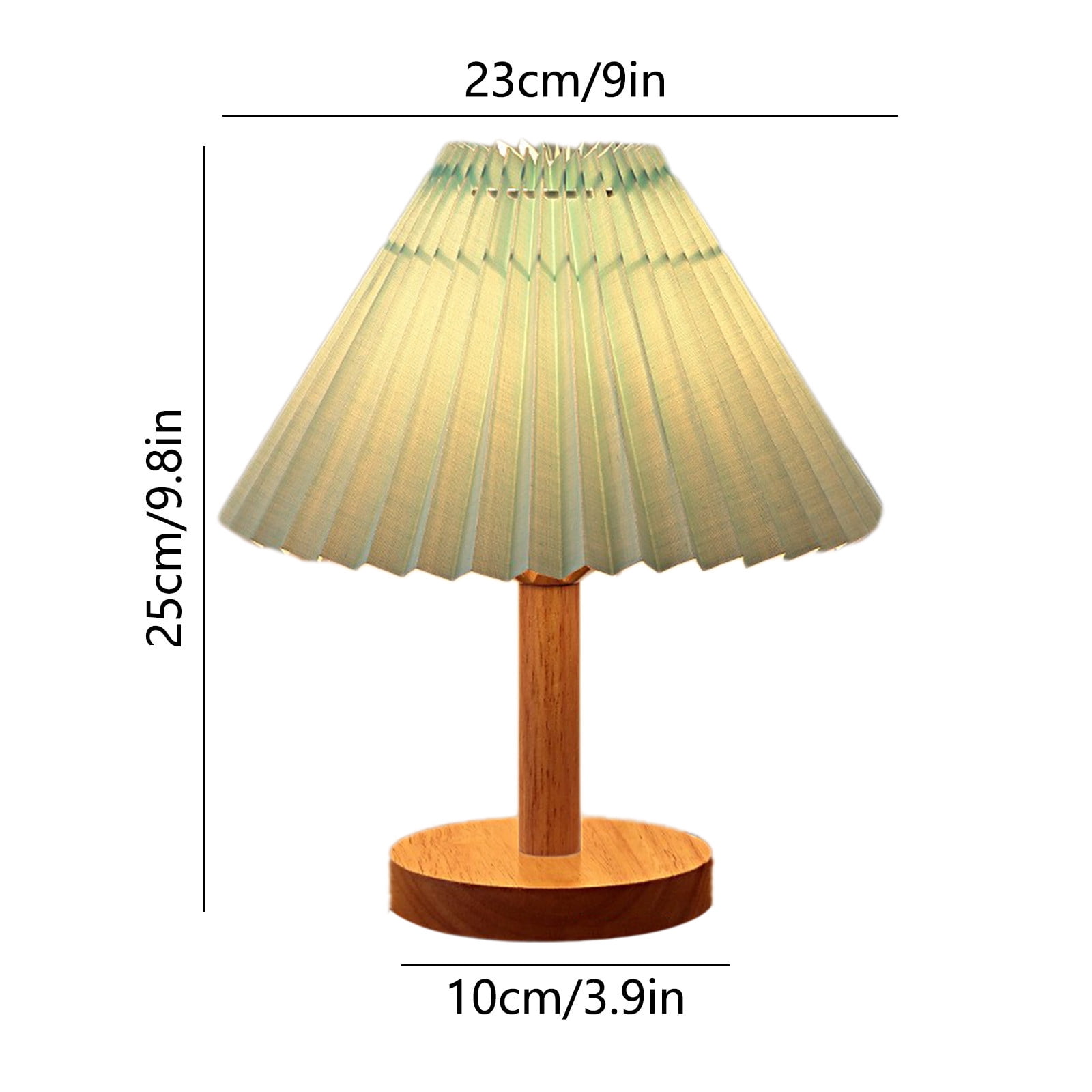 BIWEUTYDYS Dimmable LED Table Lamp with USB Charging Ports and Fabric Shade (Green, 10 in x 9 in x 9 in) ysbxg