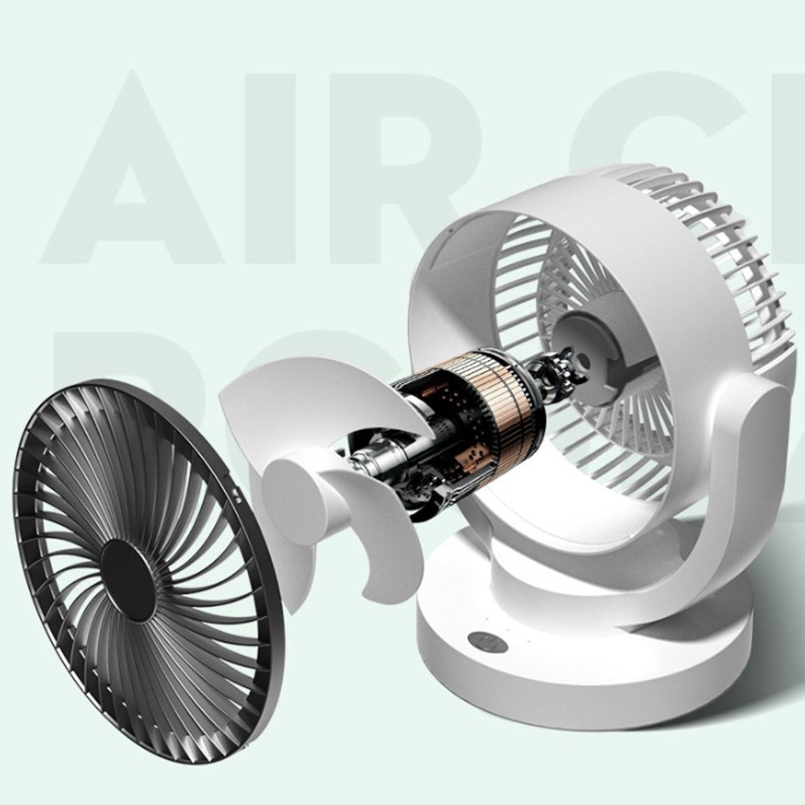 XGFHYJEH Portable Desk Fan, Quiet Electric Cooling Fan for Home and Office (White, 6 in) sdd40