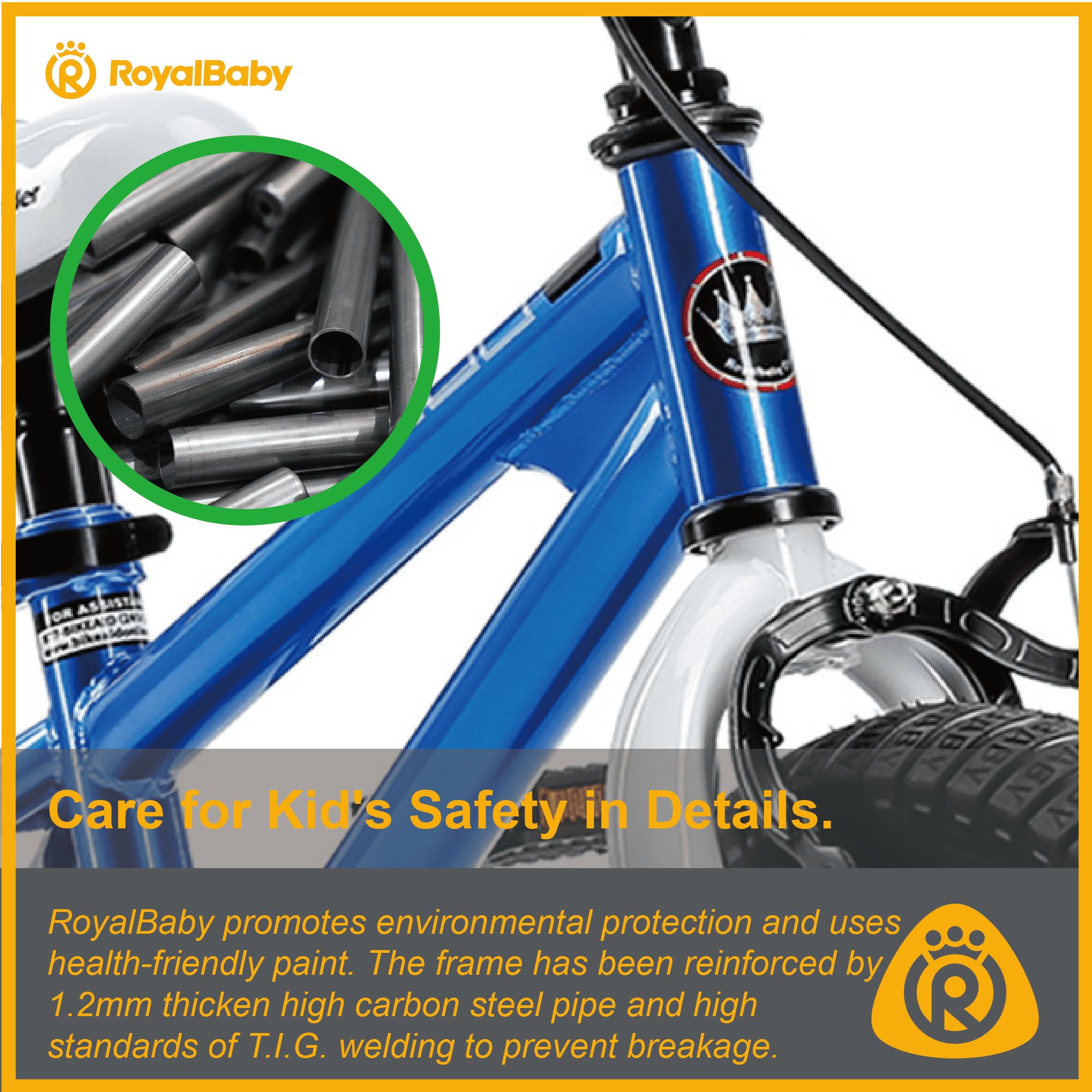 Royal Baby Freestyle Kids Bicycle for Boys and Girls (Blue, 18 in) pb51h