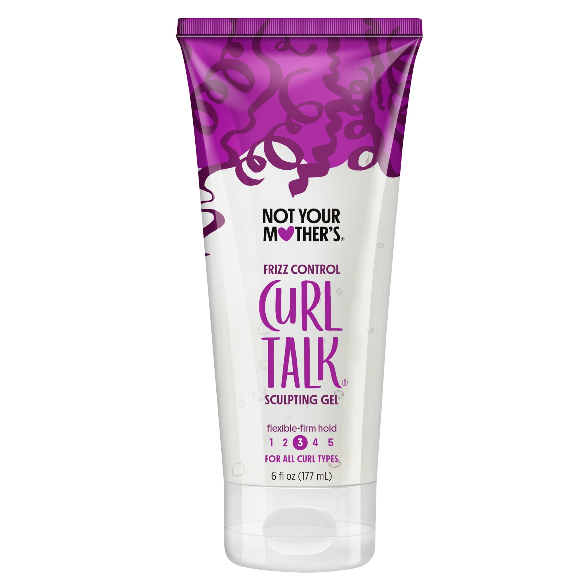 Not Your Mother's Curl Talk Frizz Control Sculpting Hair Gel, Flexible-Firm Hold (6 fl oz) 8m4rt