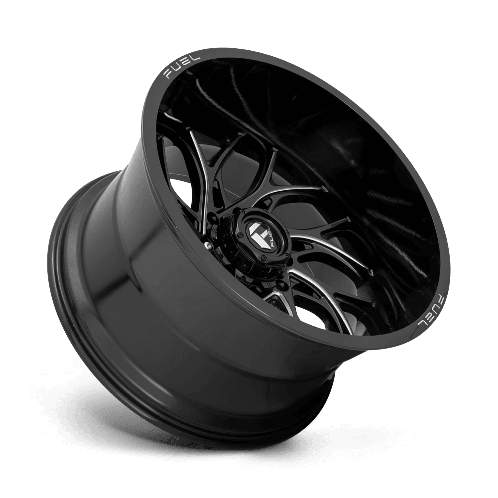 Fuel Off-Road D741 Runner Wheel (Gloss Black Milled, 22x8.25 in) 1bf2g