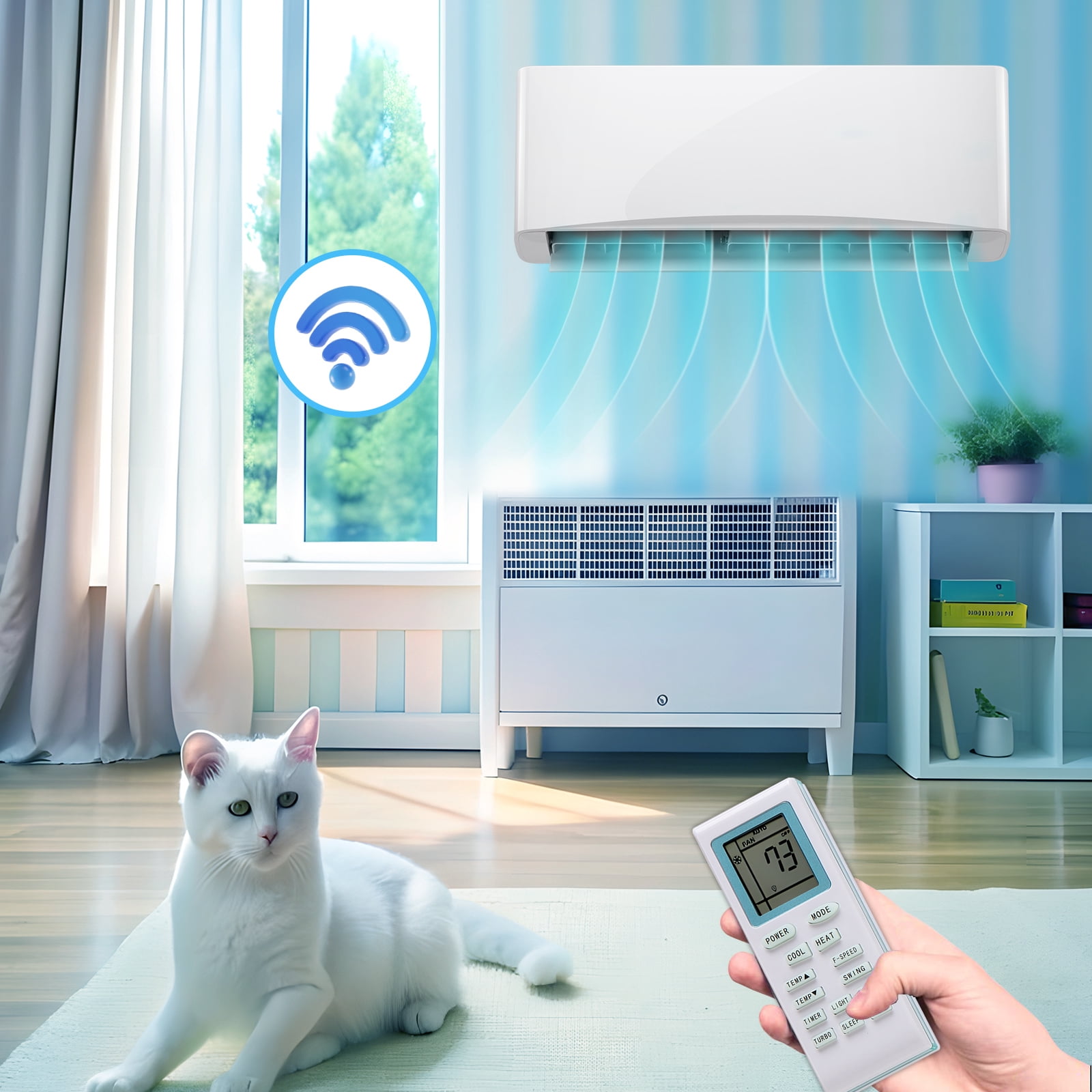 Tacool 12000 BTU Mini Split Air Conditioner and Heater with Heat Pump (White, 750 sq ft) ig752