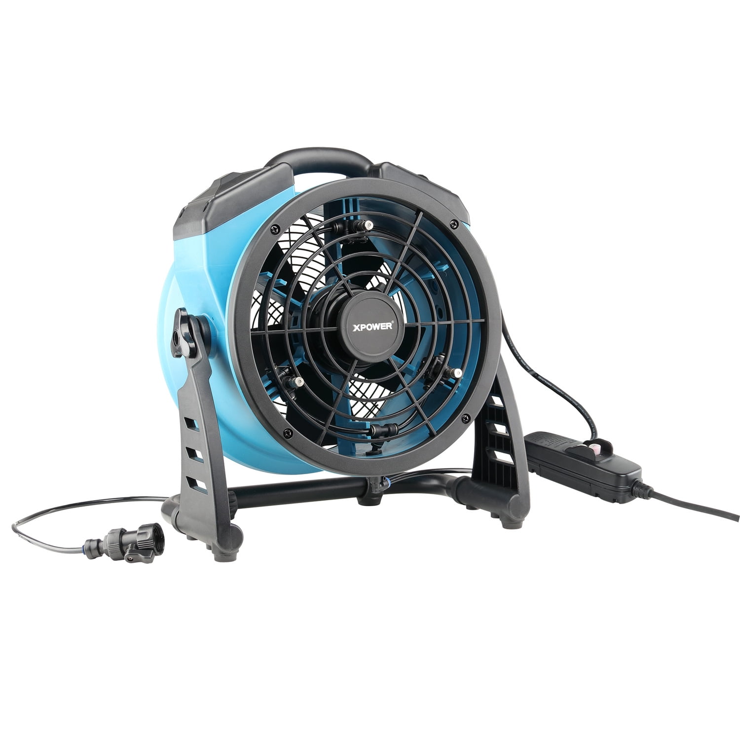 XPOWER FM-65 Portable 3-Speed Outdoor Misting Fan and High Velocity Air Circulator (Black, 1 Unit) atd27