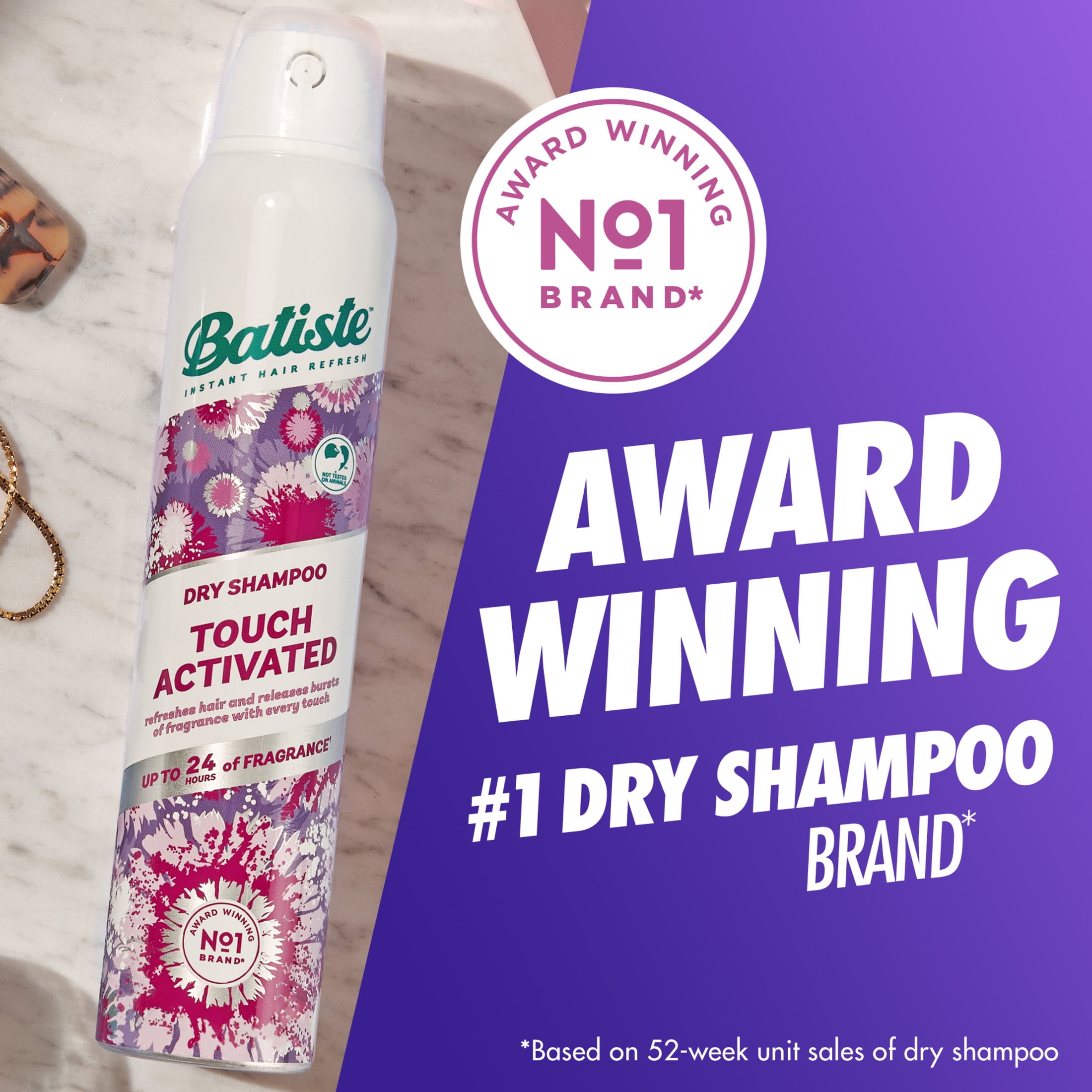 Batiste Touch Activated Dry Shampoo, Oil Absorbing Hair Refresh Spray (3.81 oz) munw0