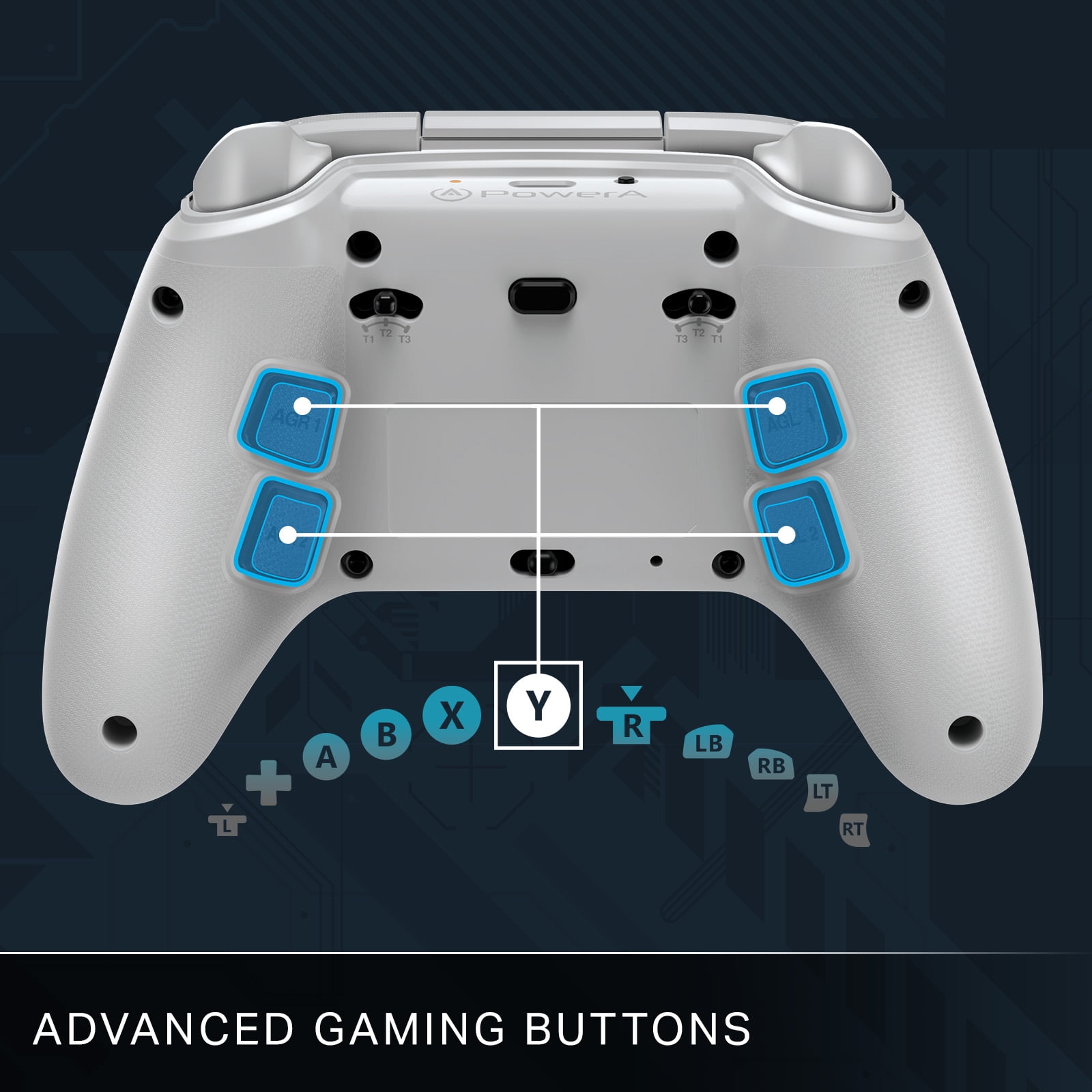 PowerA OPS v1 Wireless Controller for Cloud Gaming Fortnite Edition (Black, 1 Count) e2t59
