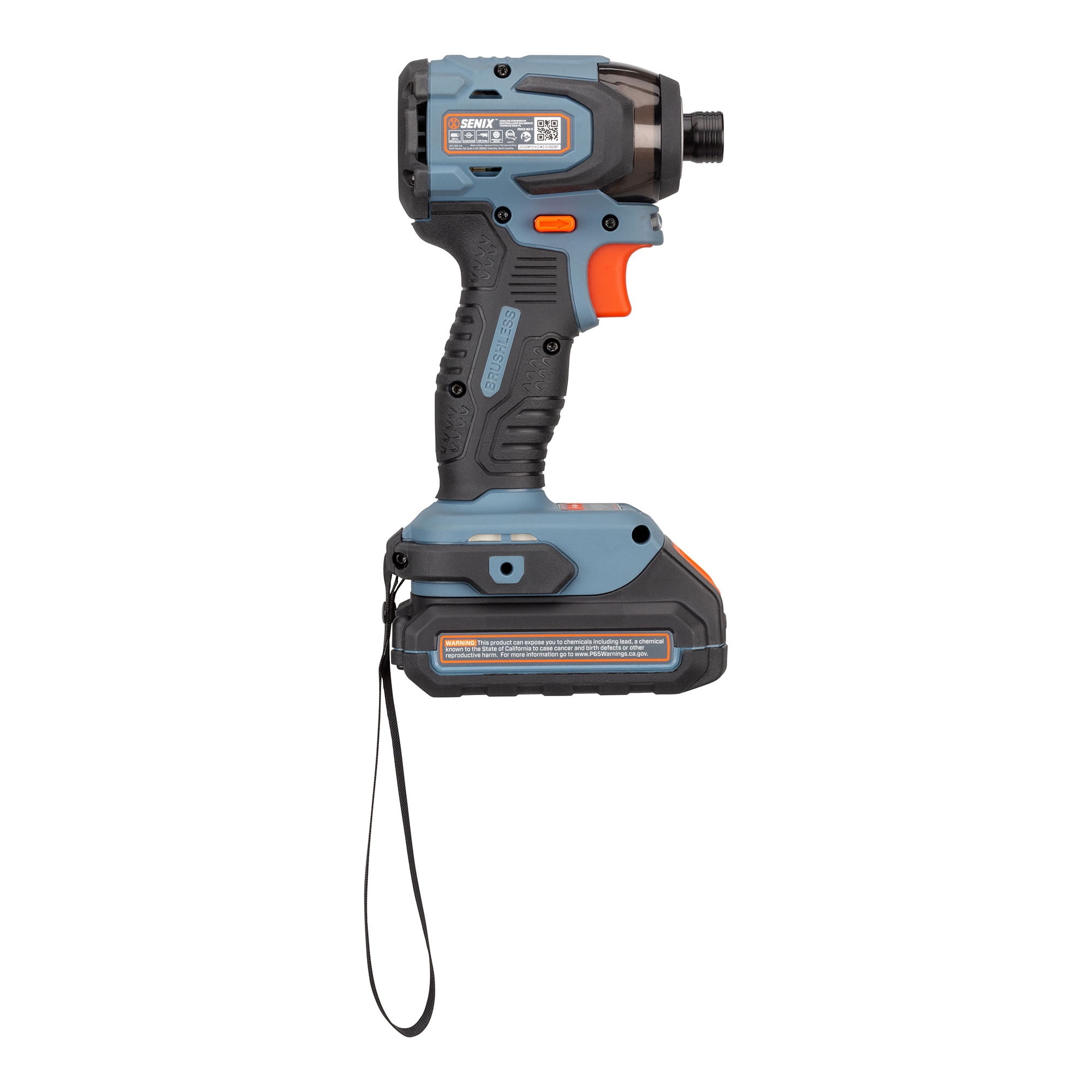 Senix 20V Cordless Power Tool Set with Keyless Drill and Hex Impact Driver (Blue, 2-Tool Kit) c8ixj - Image 6