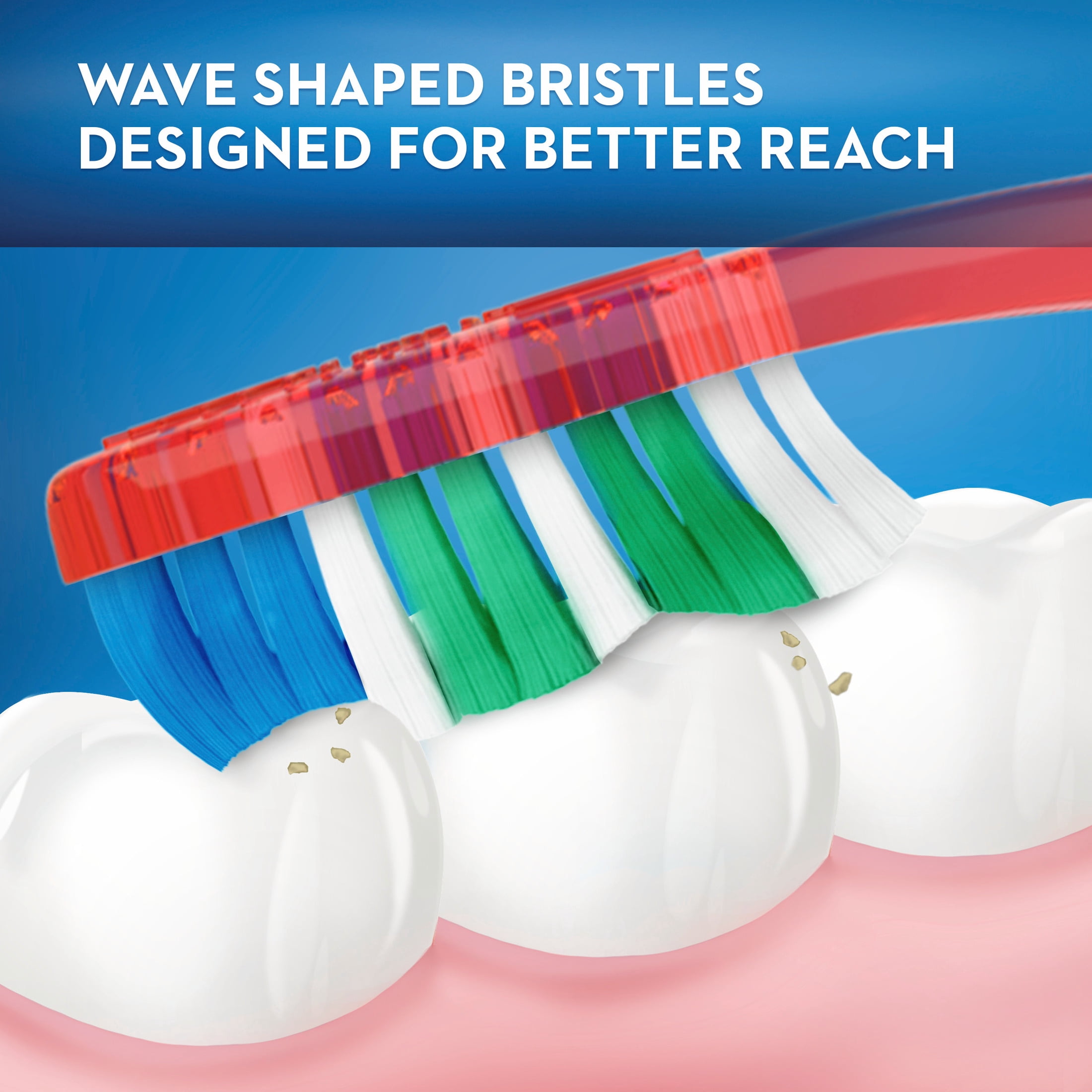 Oral-B Essential Clean Manual Toothbrush, Soft Bristles, Daily Oral Care (6 Count) lwt41