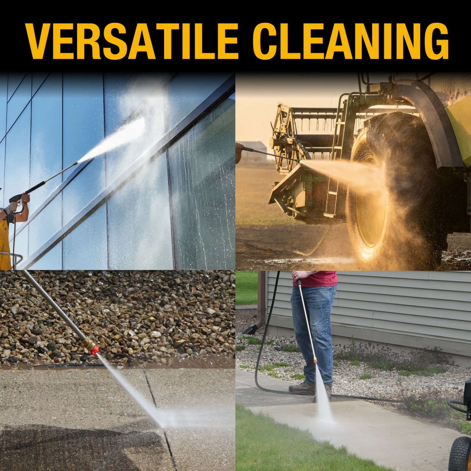Poulan Pro Gas Pressure Washer (4400 PSI, 4.2 GPM, 420cc Engine, 50 ft Hose, 12 in Wheels) voi2l