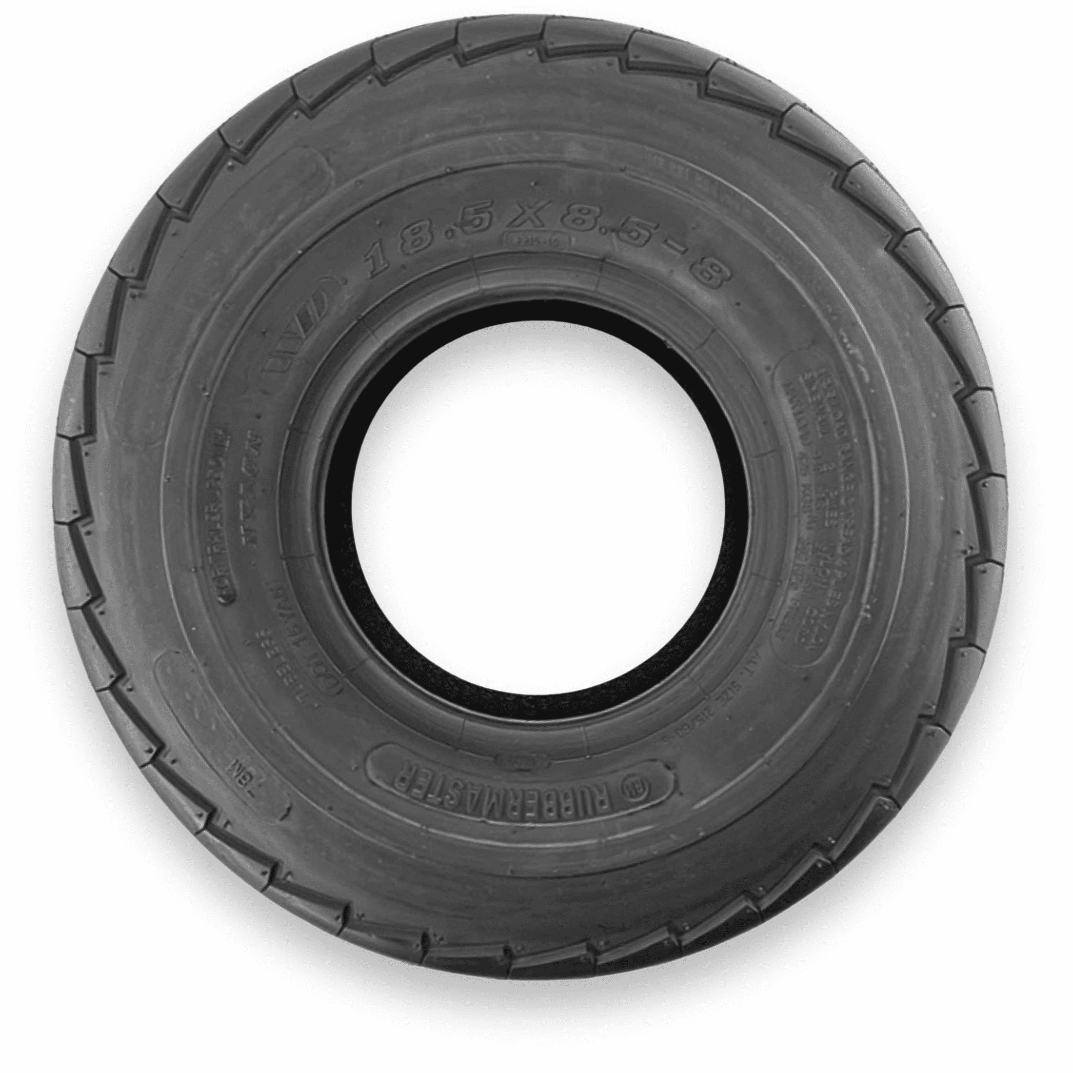 RubberMaster Highway Rib Trailer Tire (18.5x8.50-8, 4 Ply, Tubeless) vk8jm
