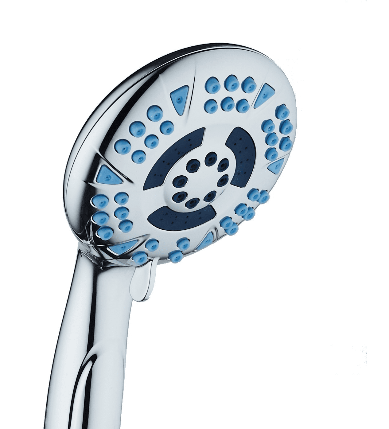 AquaCare High-Pressure 6-Setting Luxury Handheld Showerhead with Antimicrobial Nozzles (Chrome, 60 in Hose) mz6ie