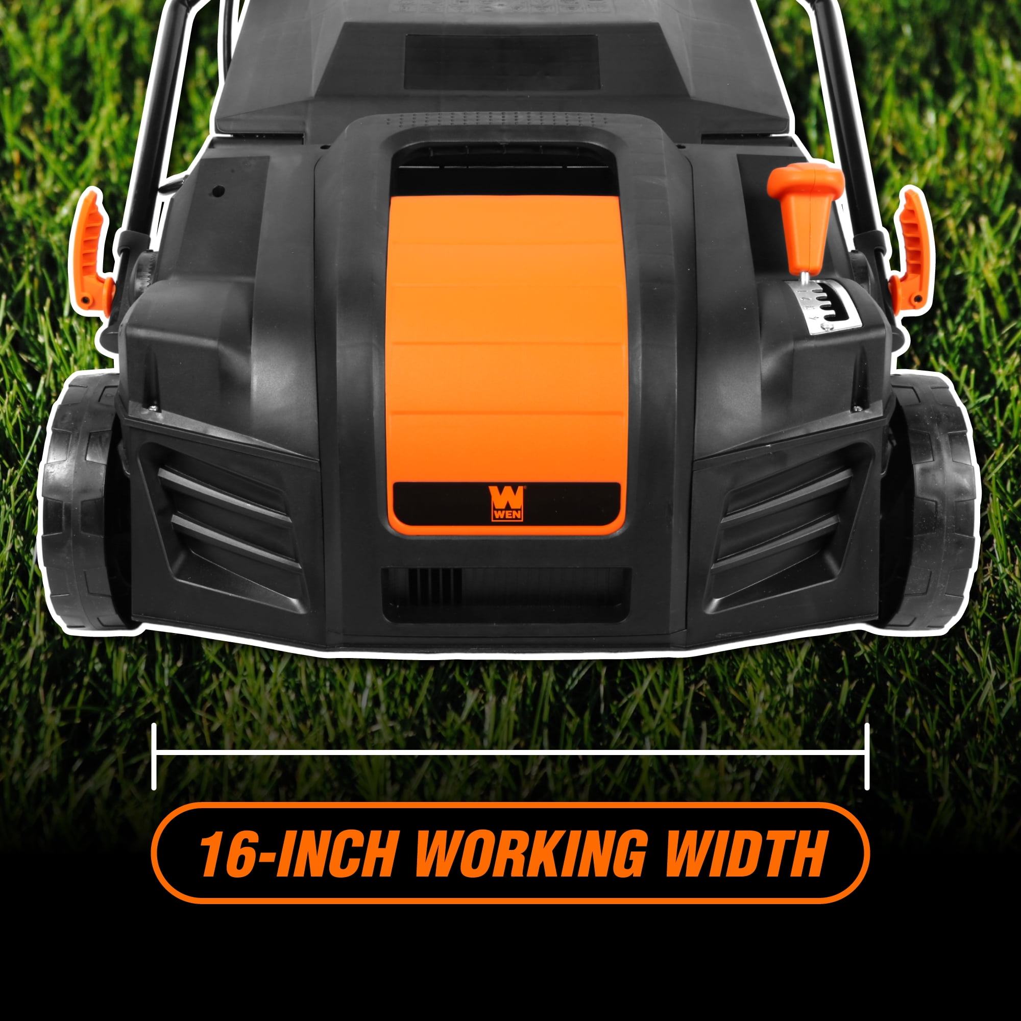 WEN 2-in-1 Electric Lawn Dethatcher and Scarifier with 16-inch Clearing Path (15 Amp, 5-Position Height Adjustment) gld0p