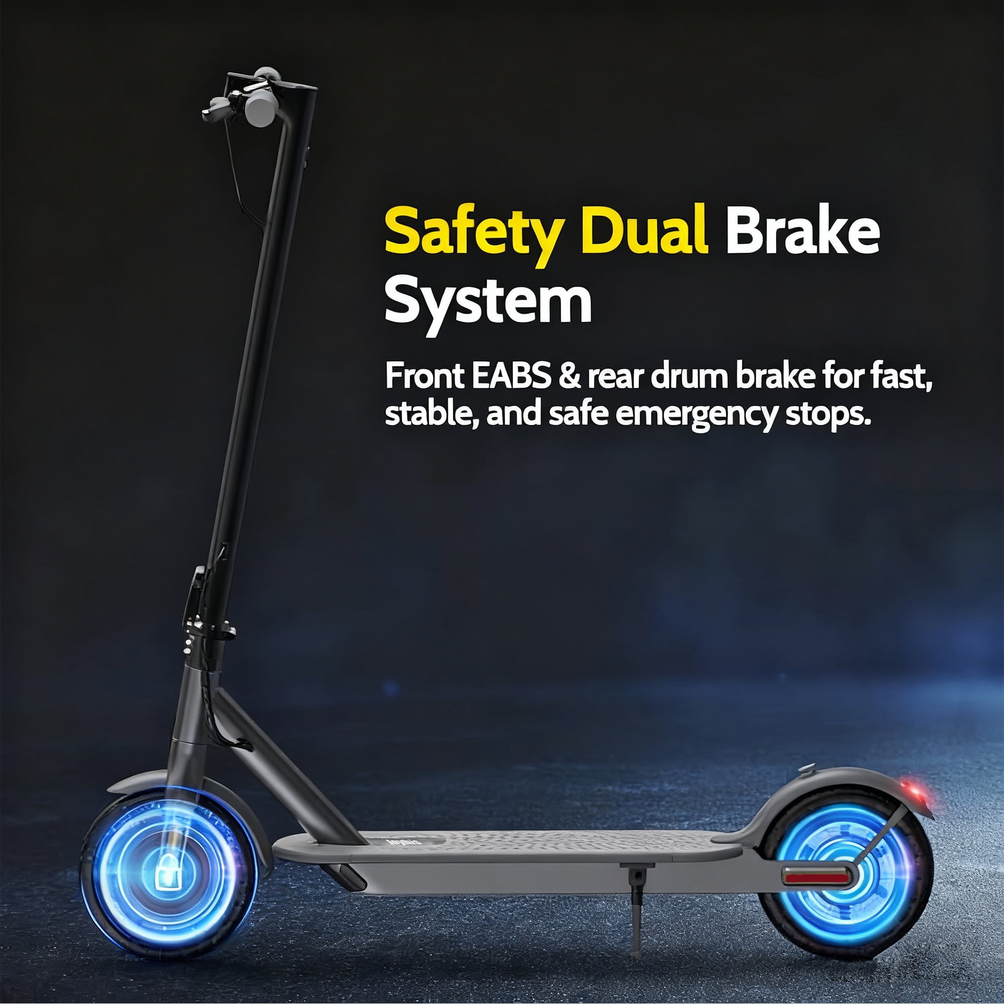 Joyhis J078 Electric Scooter for Adults, Foldable Commuter E-Scooter with 350W Motor, 19mph Max Speed, 21 Miles Range (8.5 in Tires) o2pu0