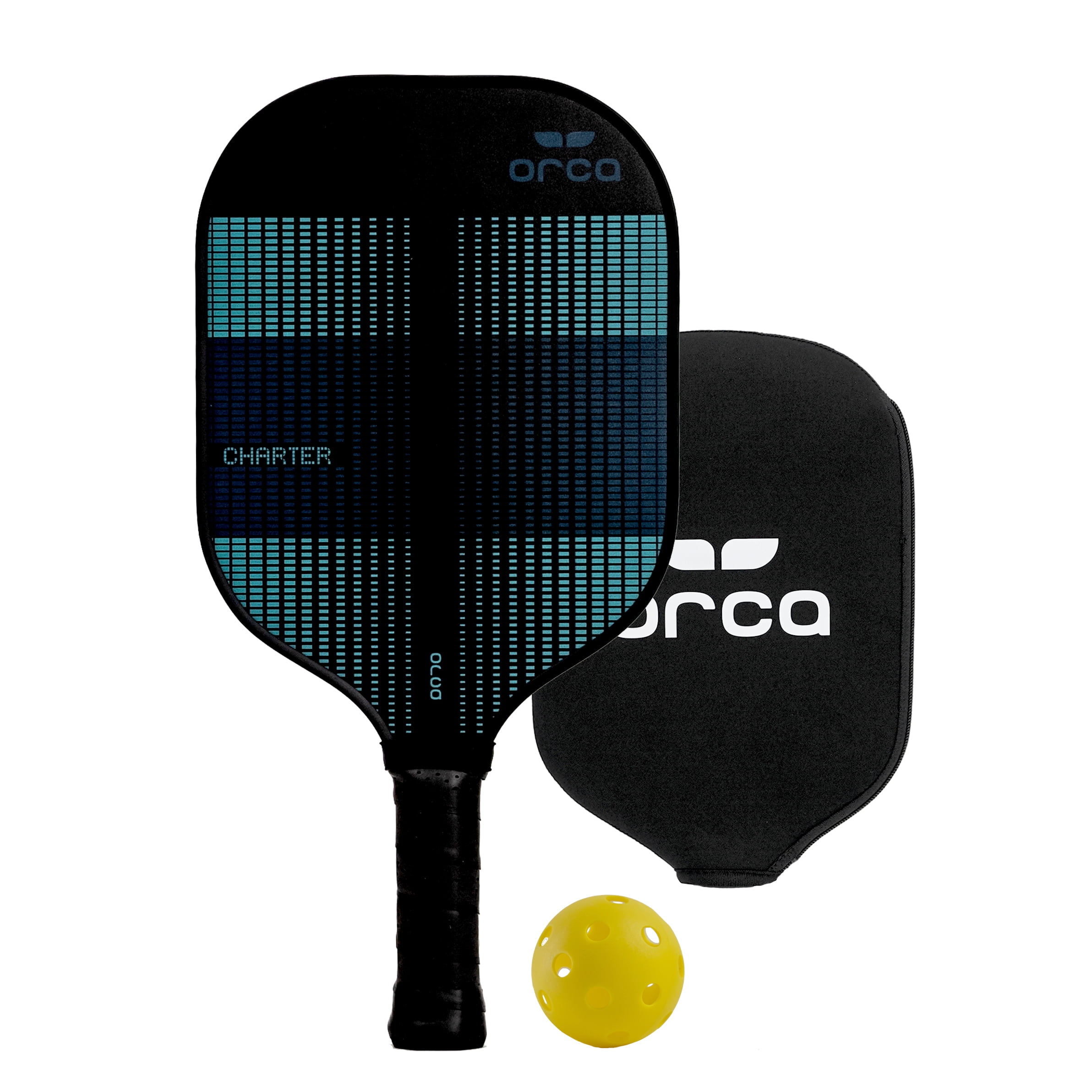 ORCA Charter Performance Series Fiberglass Pickleball Paddle (Black, 7.6 oz) 49tyv