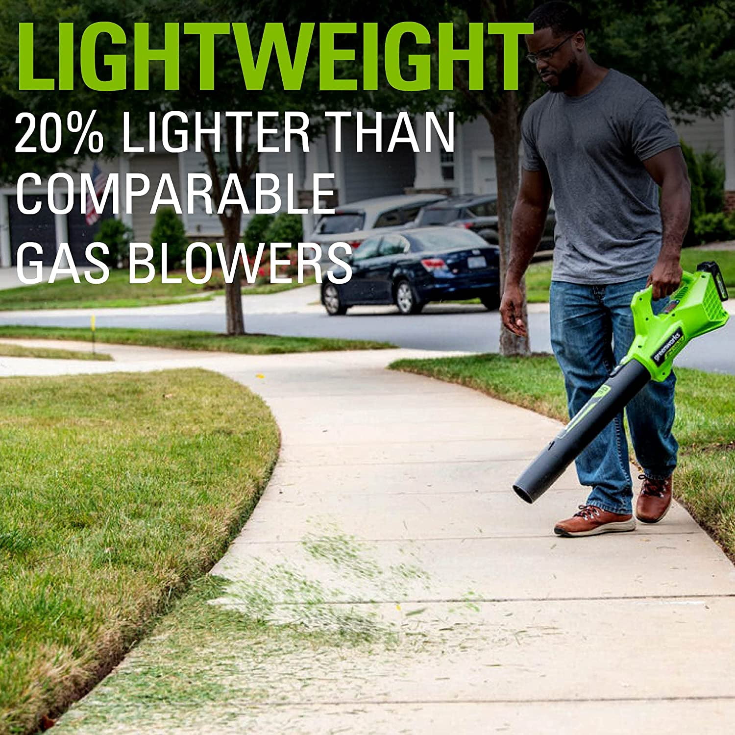 Greenworks 24V 12 in Cordless String Trimmer and Leaf Blower Combo Kit (Green, 2Ah Battery and Charger Included) po016