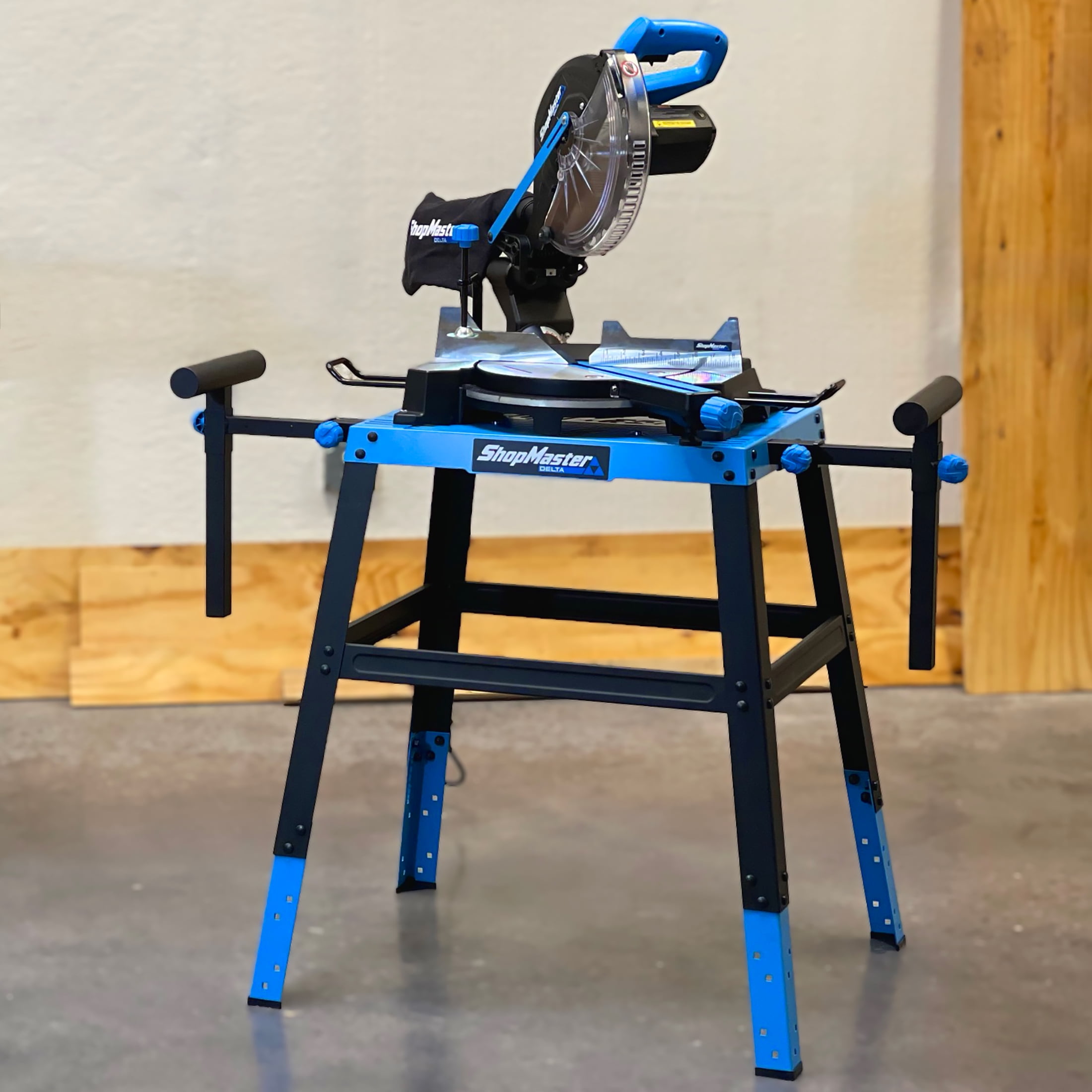 Delta ShopMaster Universal Table Saw and Miter Saw Stand (Heavy-Duty, Adjustable Height) cvjpk - Image 11