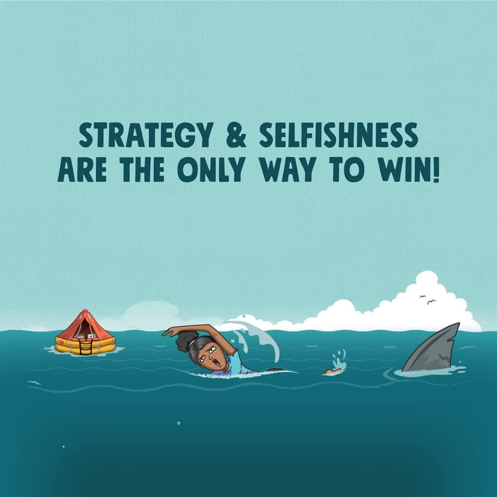 Ridley's Selfish: Shipwrecked Edition Card Game (Strategy Survival Game, 1 Pack) q8cs5
