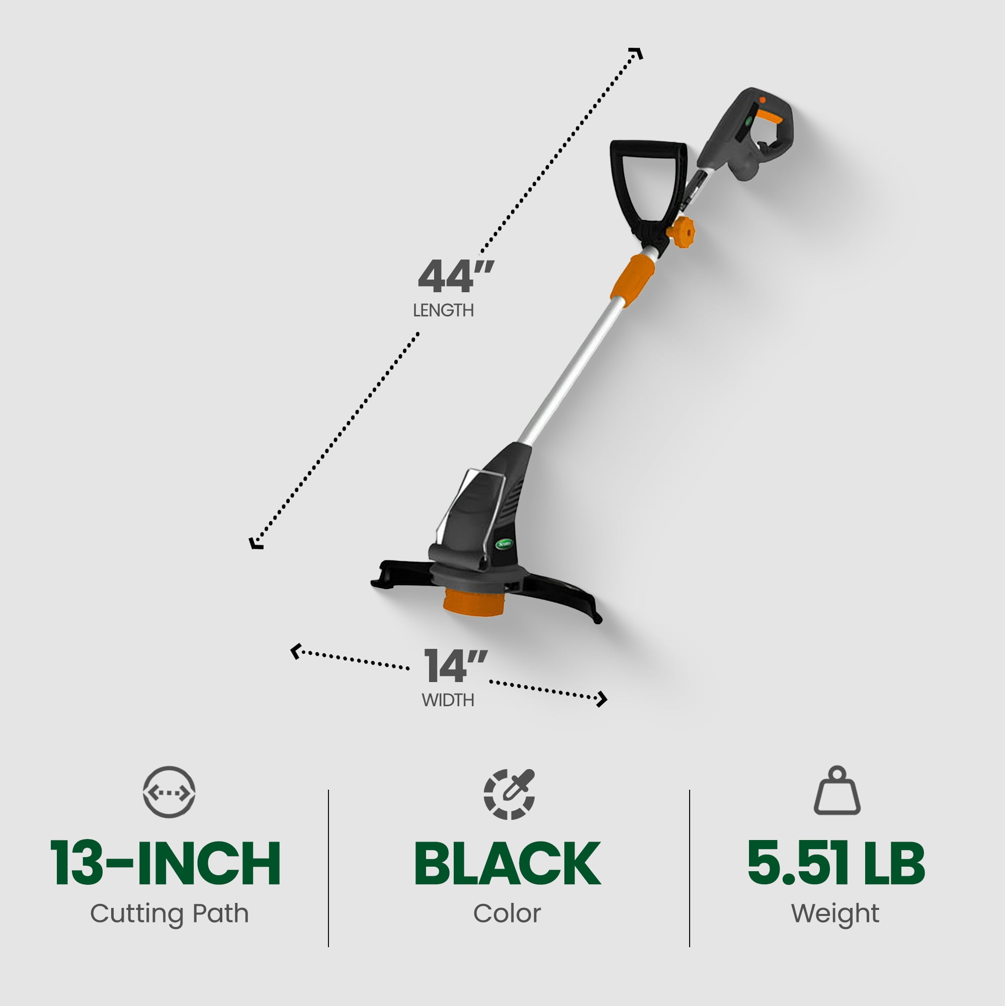 Scotts Corded Electric String Trimmer with Telescopic Pole (Black, 13 in) o7k0u