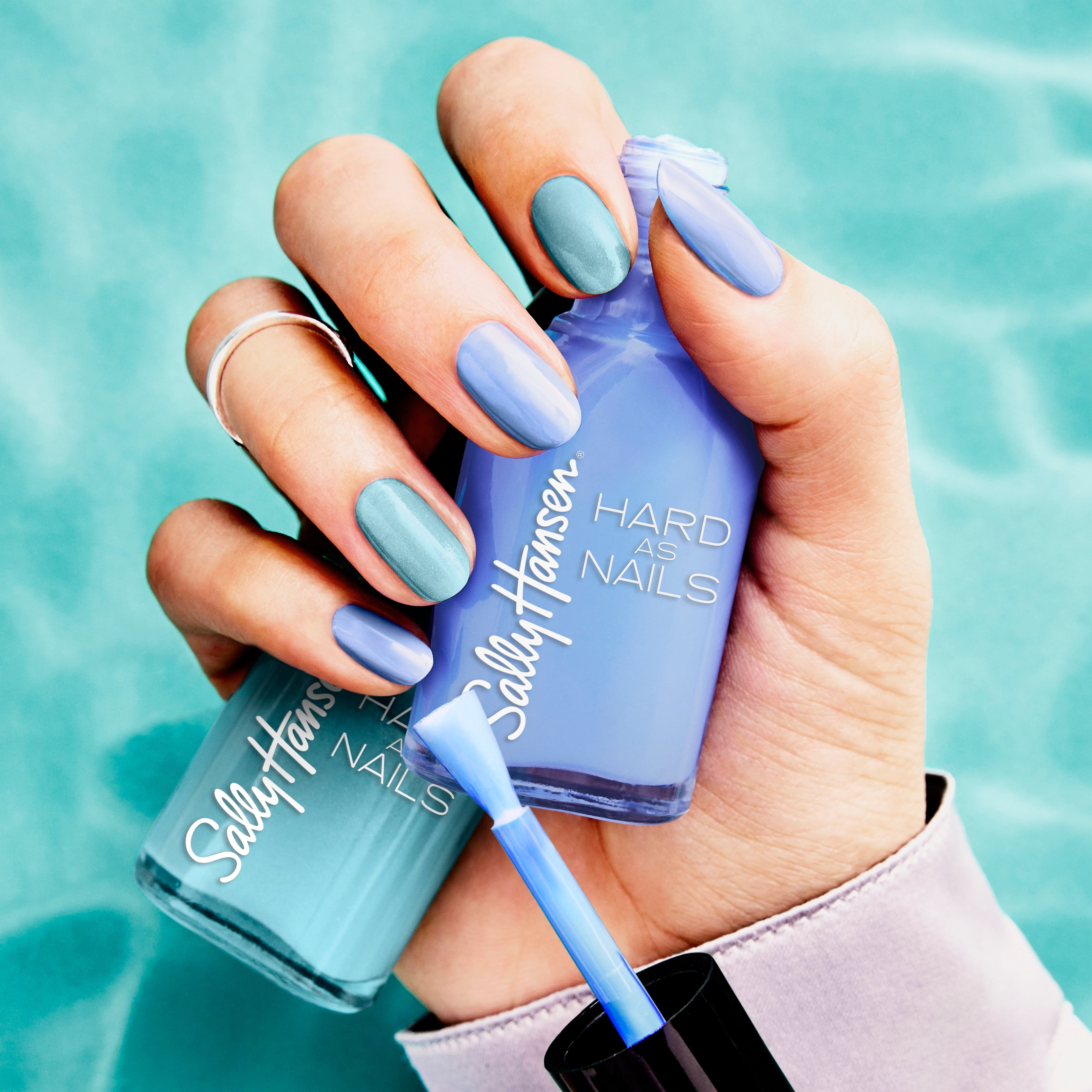 Sally Hansen Hard as Nails Nail Polish, Long-lasting Strengthening Formula (Crystal Clear, 0.45 oz) xqj0r