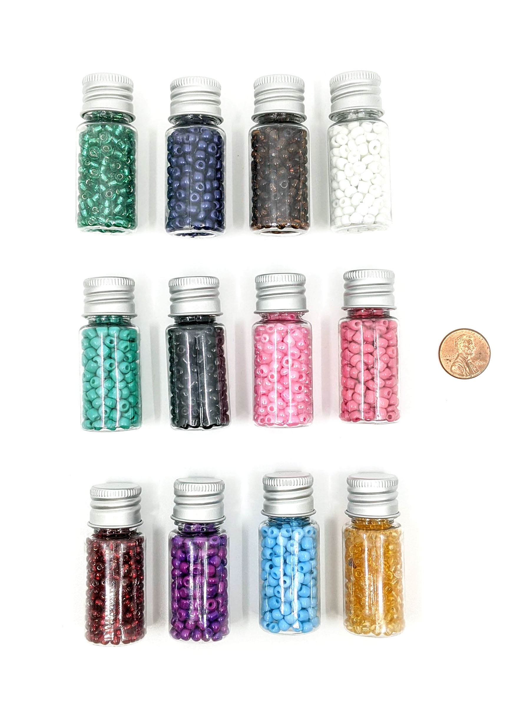 Blue Moon Beads Bright Rainbow Glass Seed Bead Mix for DIY Jewelry Making (Multicolor, 7.76 oz) 9fgi5