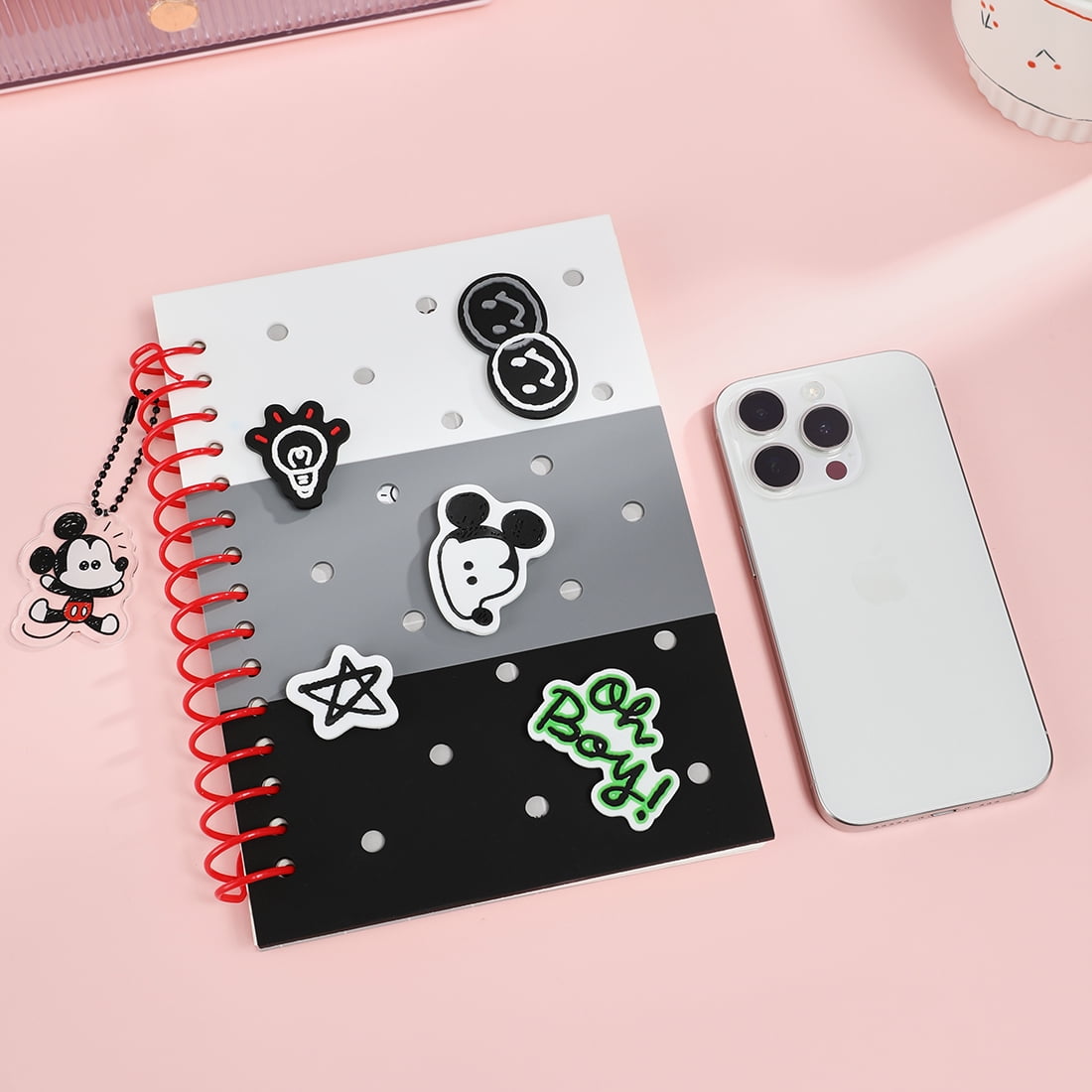 Miniso Disney Mickey Mouse Collection Spiral Notebook (80 Sheets) gnqqg