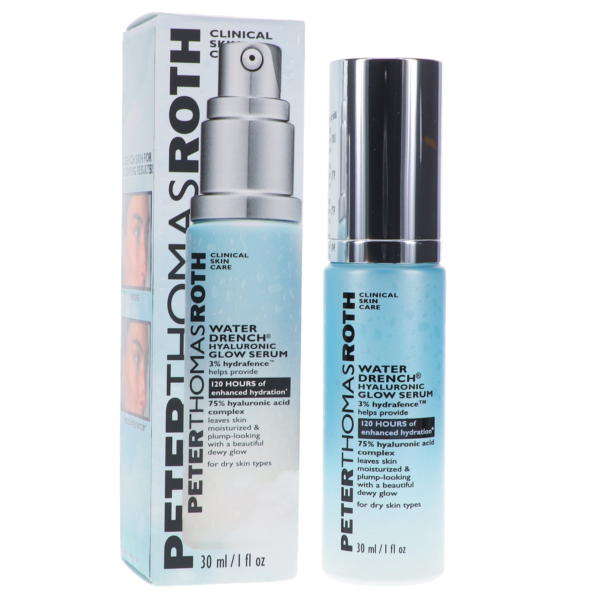 Peter Thomas Roth Water Drench Hyaluronic Glow Serum Hydrating Face Treatment (1 oz) haqac