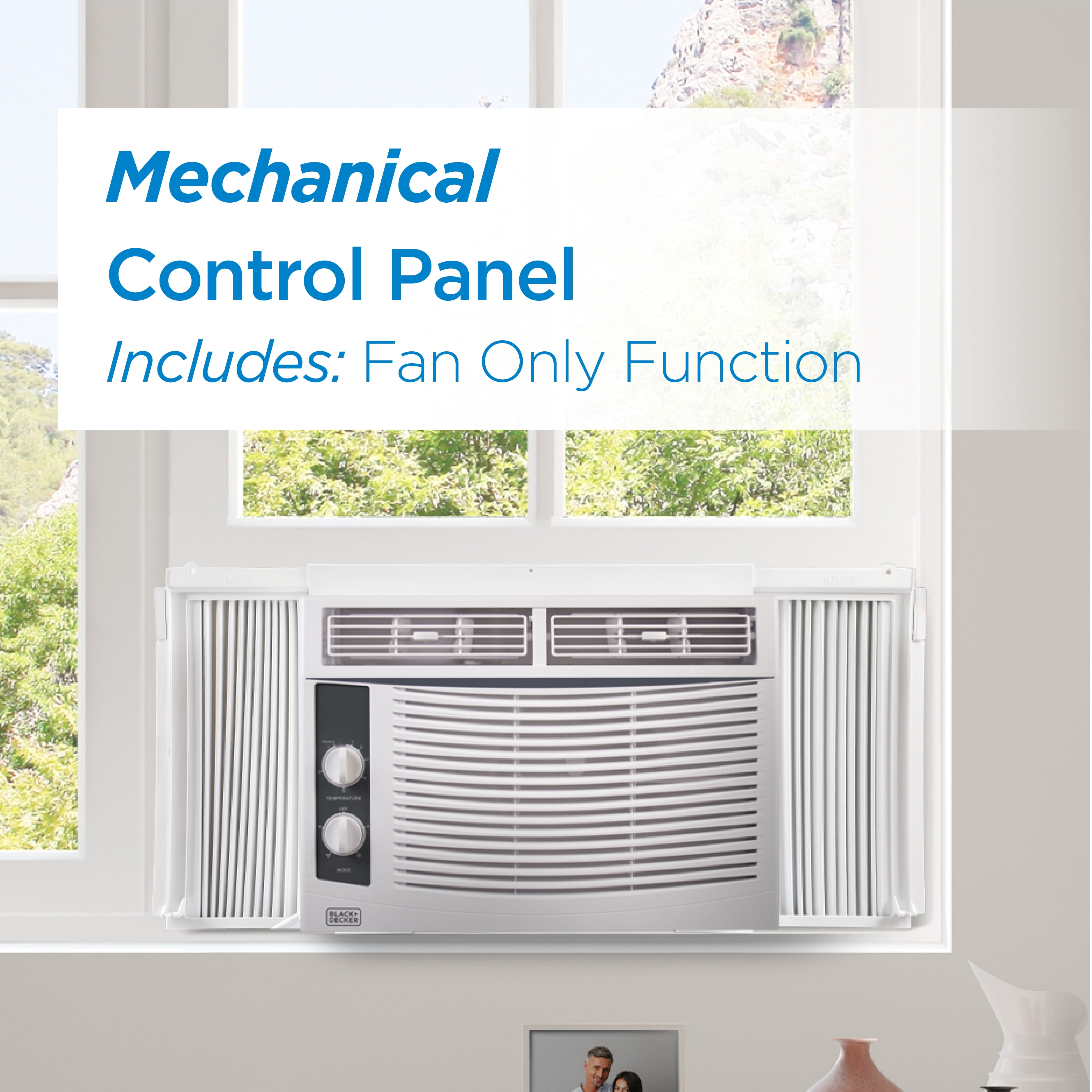BLACK+DECKER 5,000 BTU Window Air Conditioner Unit (White, 16 x 15.3 x 12 in) 66hc7