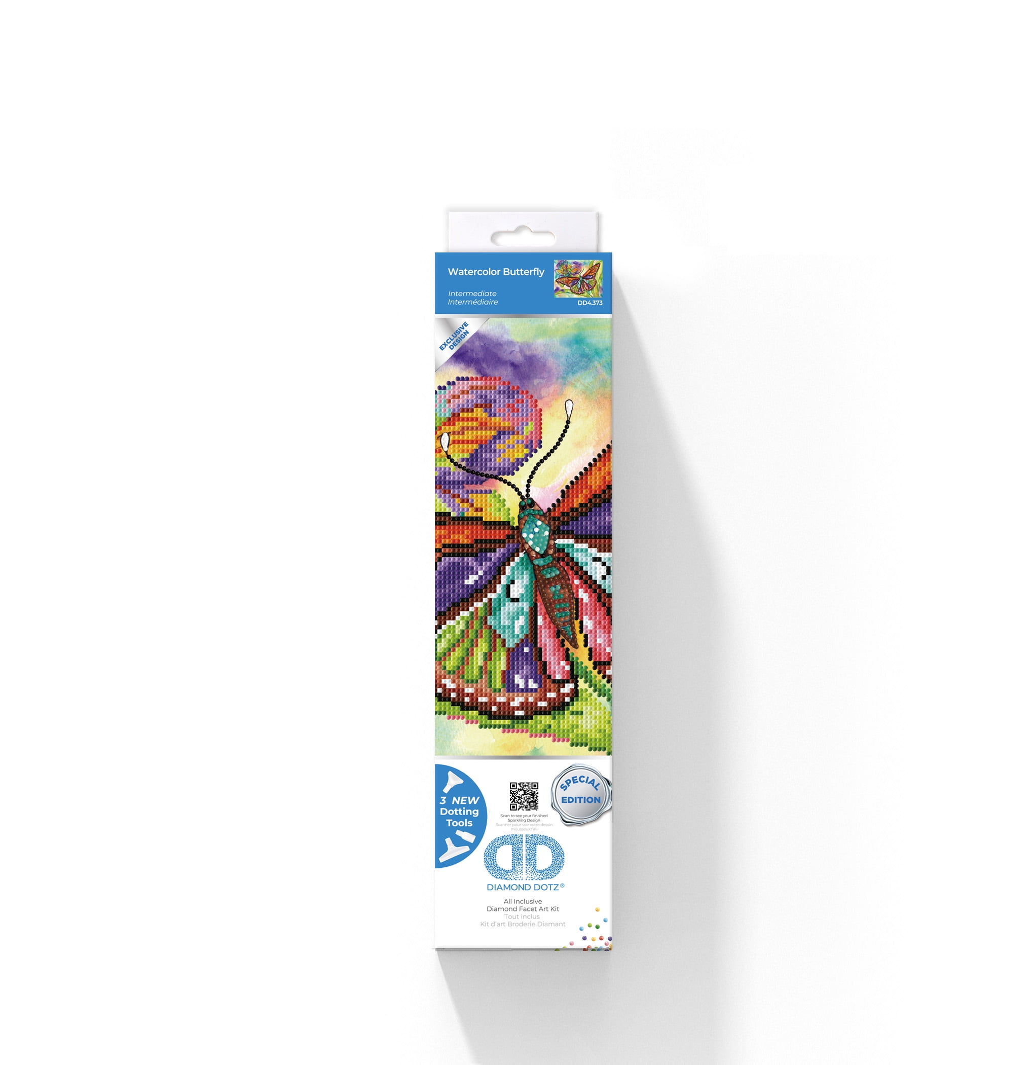 DIAMOND DOTZ Watercolor Butterfly Diamond Painting Kit (Multicolor, 11 in x 14 in) ryf06