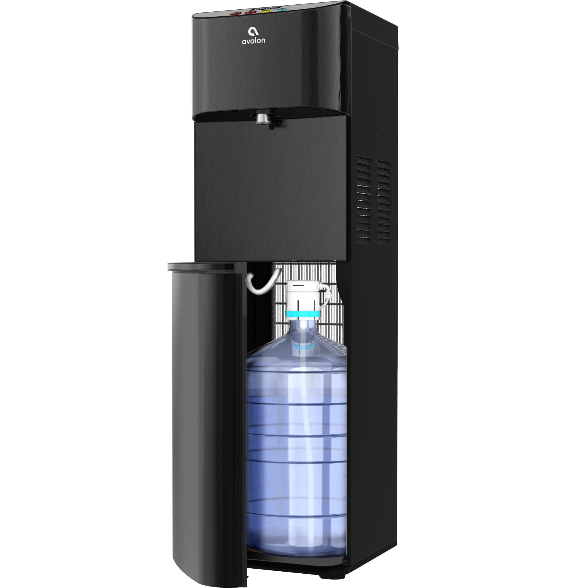 Avalon Bottom Loading Water Cooler Dispenser with Self Cleaning and 3 Temperature Settings (Black, 5 gal) btxtl