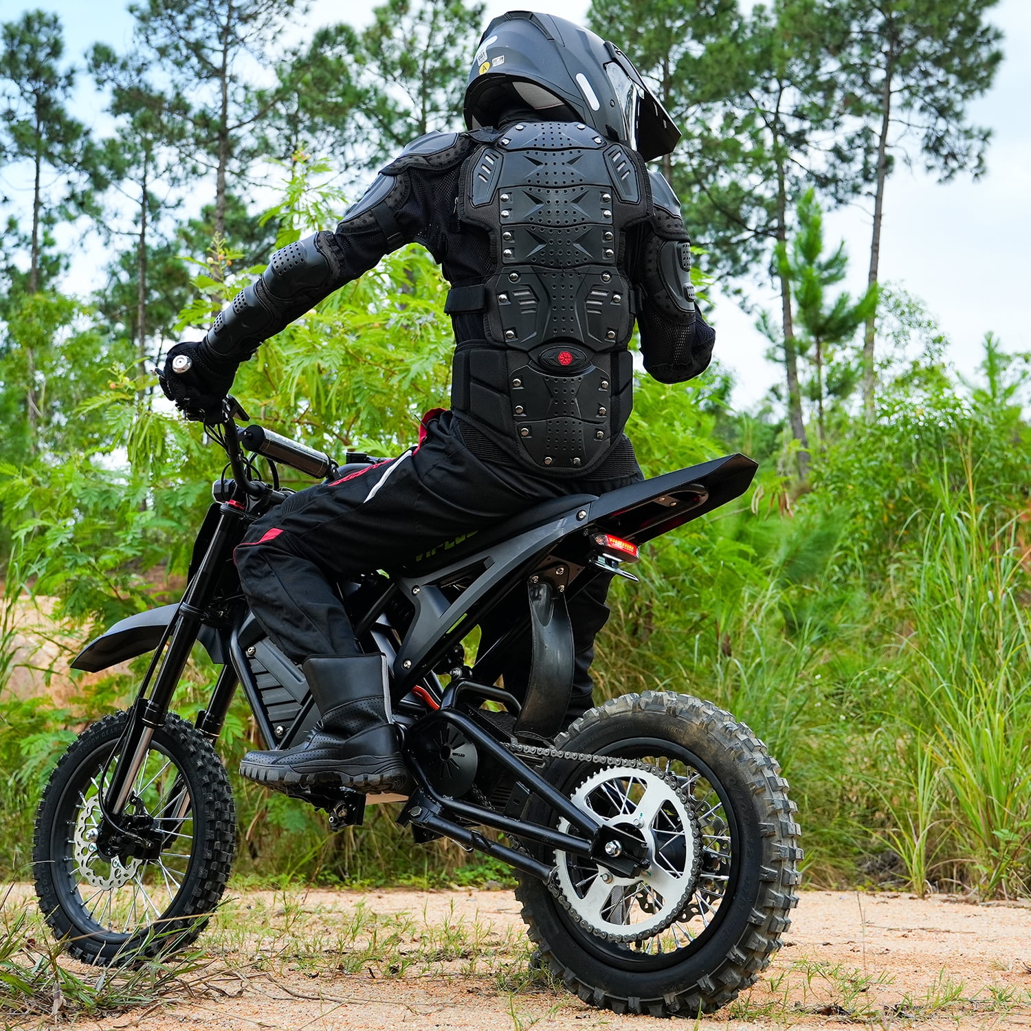 VIPCOO Electric Mountain Bike, High-Speed Off-Road E-Bike with Fat Tires, 330 lb Load Capacity (Black, 63 in) ob9hb