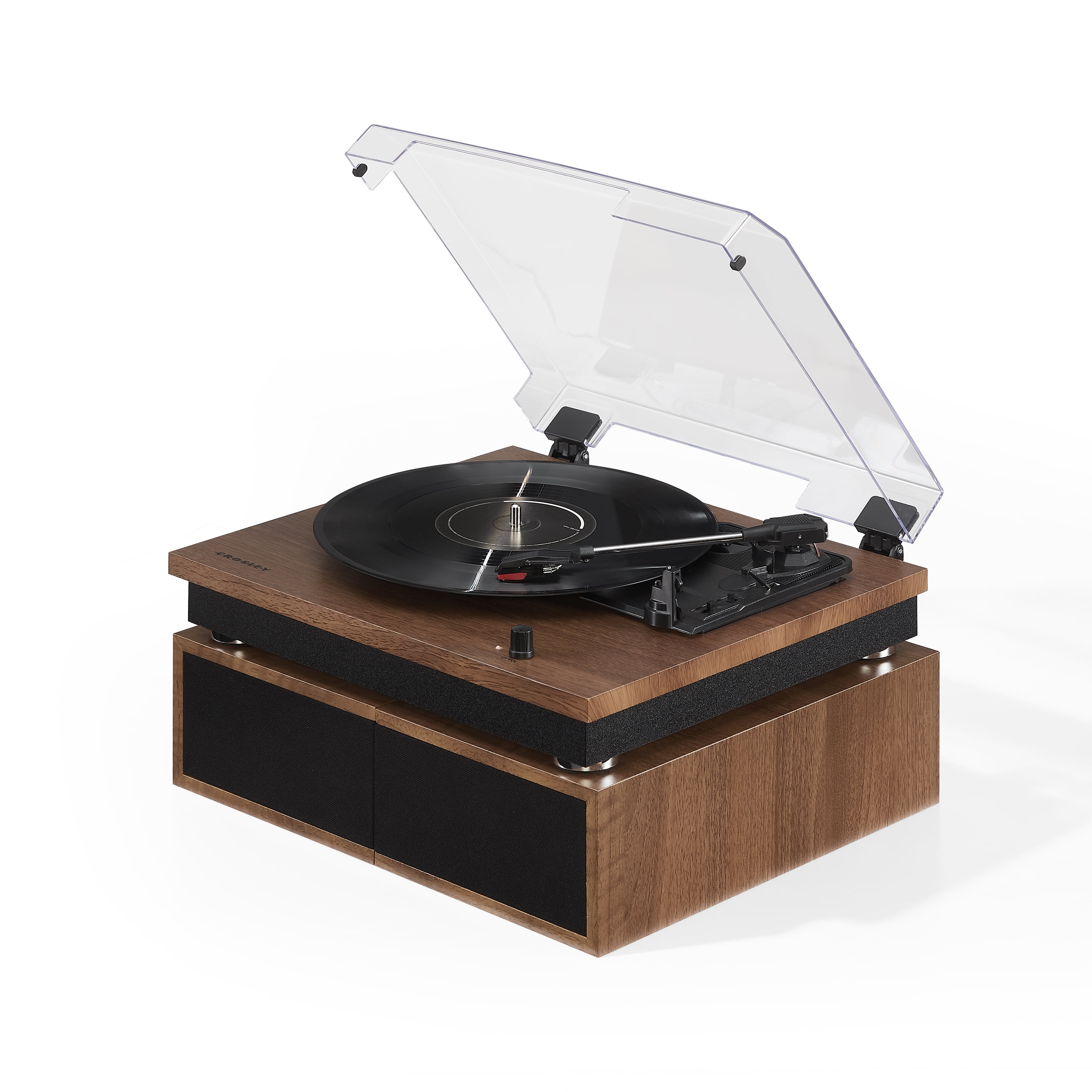 Crosley Riff Bluetooth Vinyl Record Player with Speakers (3-Speed Turntable, 6 Modular Layouts) x6qj5