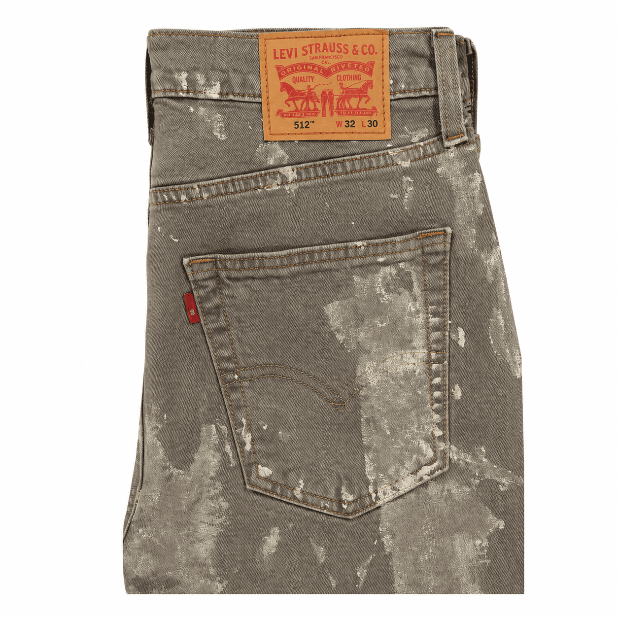 Levi's 512 Slim Taper Stretch Jeans for Men, Modern Slim Fit Denim Pants (Yellow, 32 in x 30 in) 5pyew