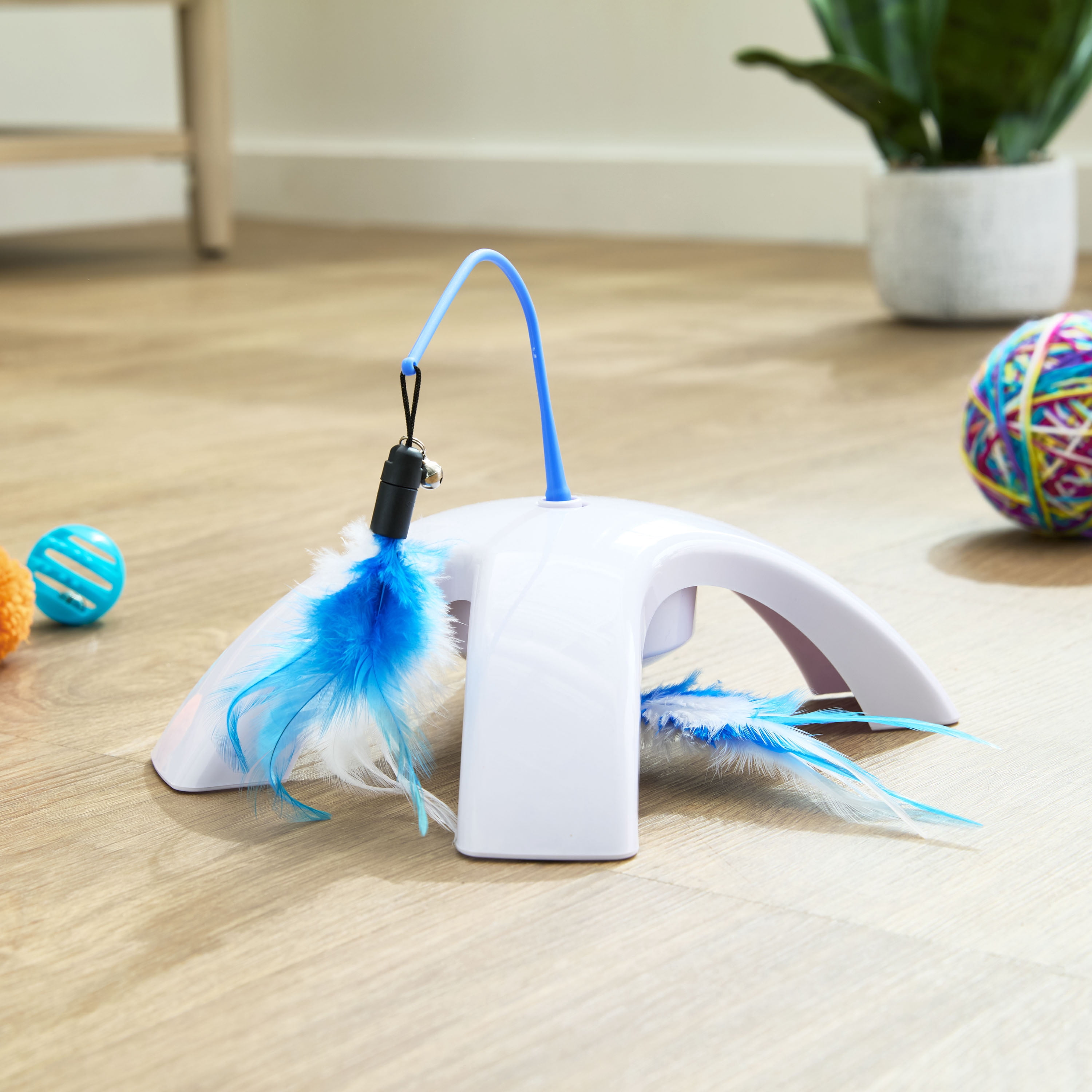 Vibrant Life Dual Swatter Electronic Cat Toy Interactive Motion Pet Play (1 Pack) 2zebh