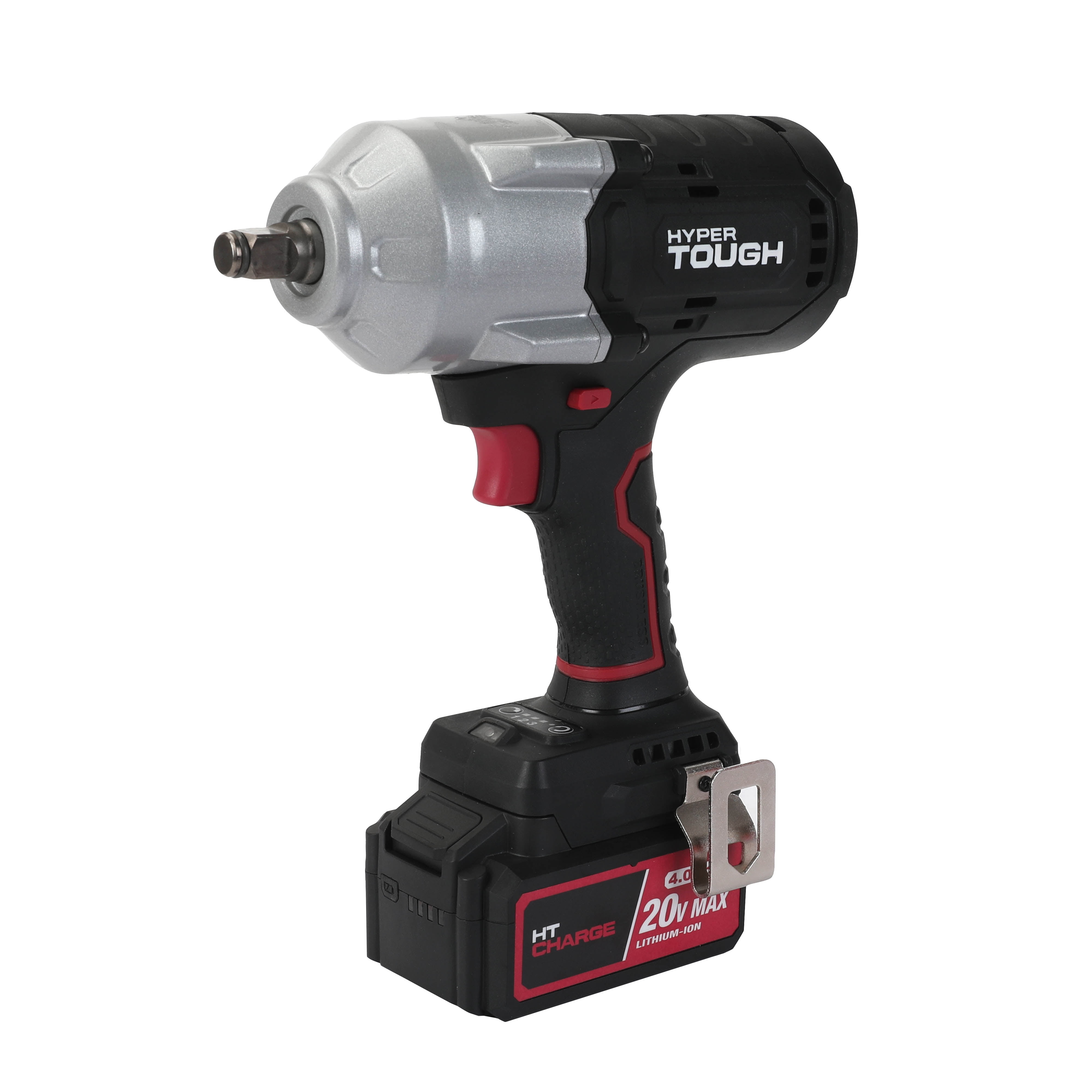 Hyper Tough 20V Brushless Cordless Impact Wrench (Black, 1/2-in Drive) 8qikx