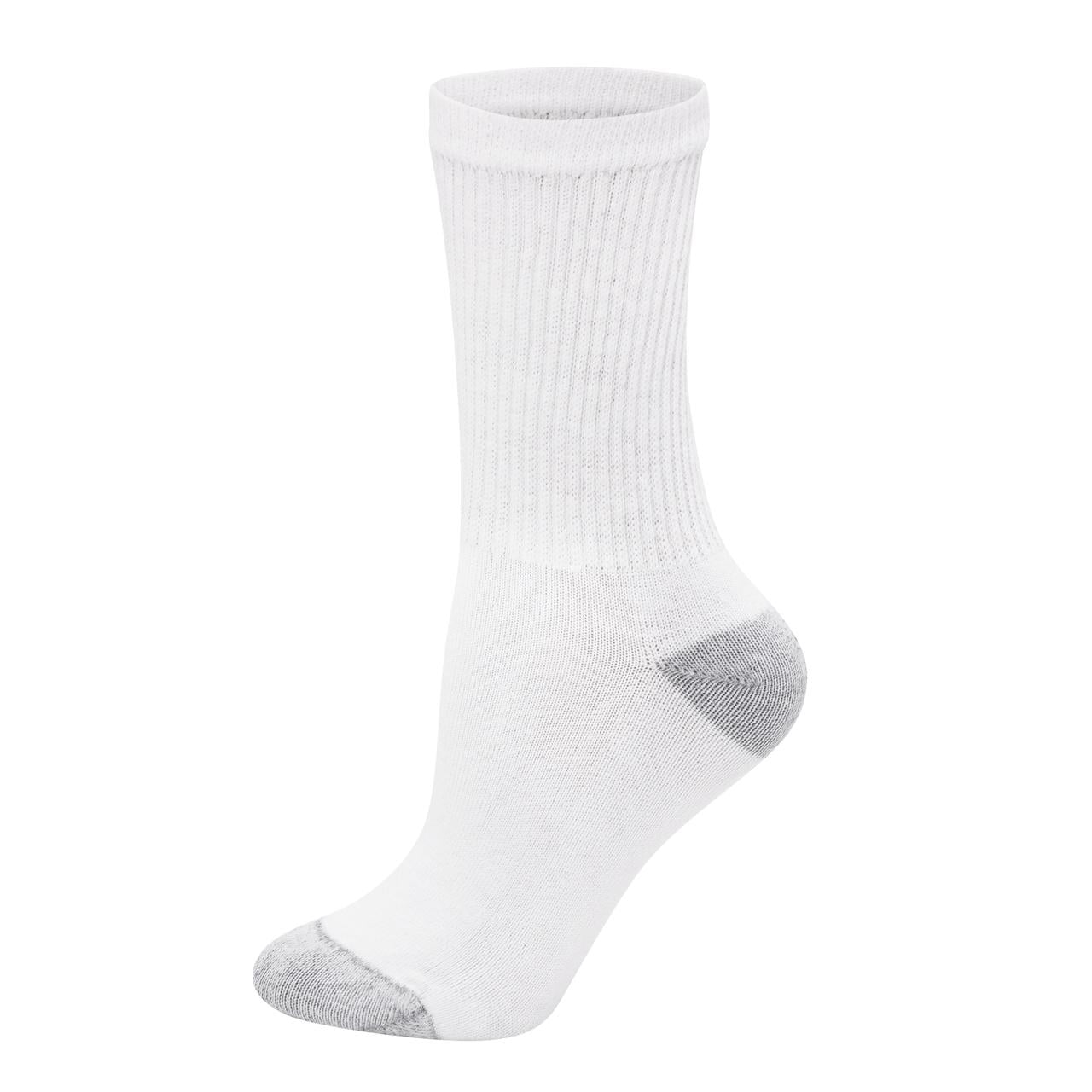 Hanes Women's Cushioned Athletic Crew Socks (White, 10-Pack, Size 5-9) j3bys