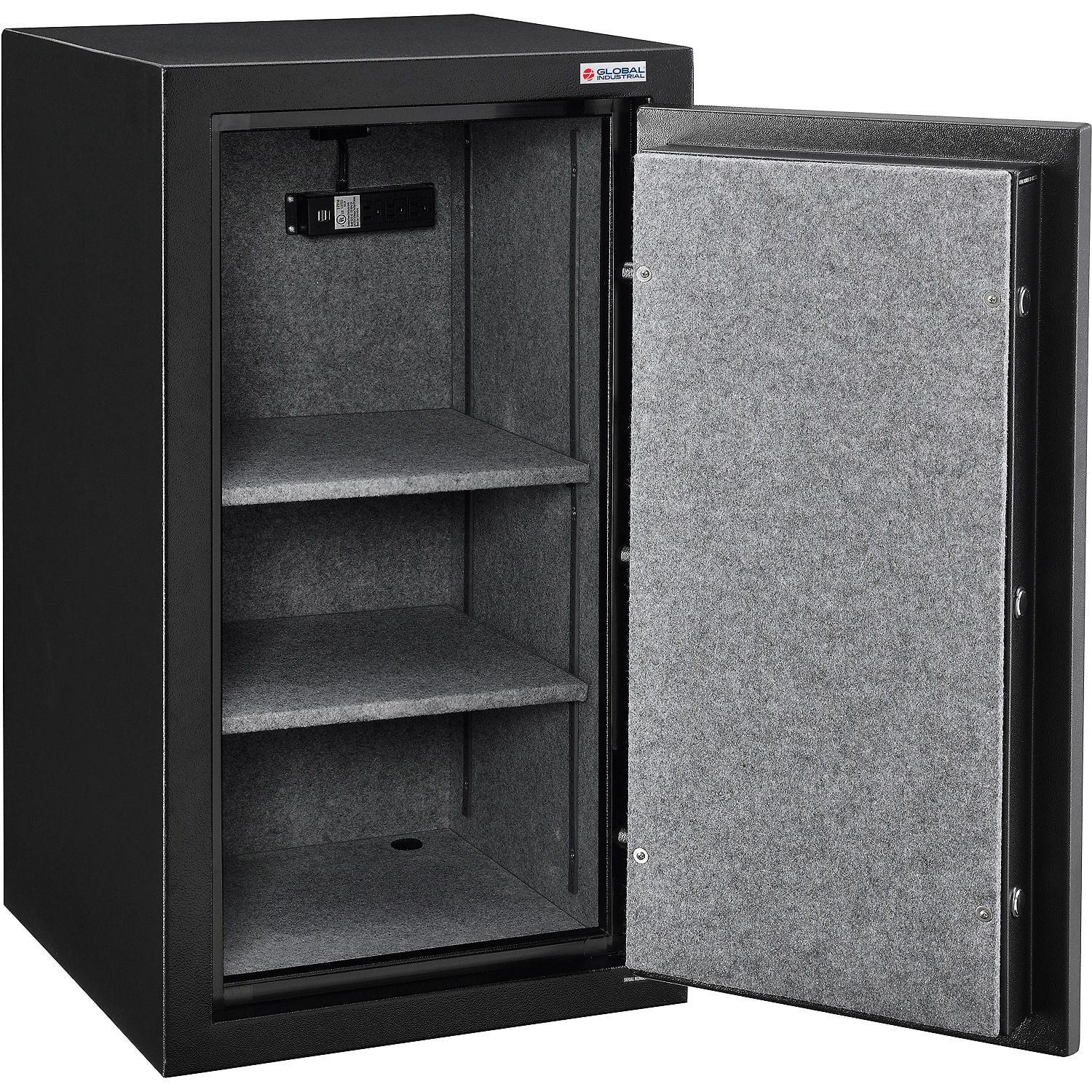 Global Industrial Burglary & Fire Safe Cabinet with Digital Lock (Grey, 22 in x 22 in x 40 in) w00md - Image 5