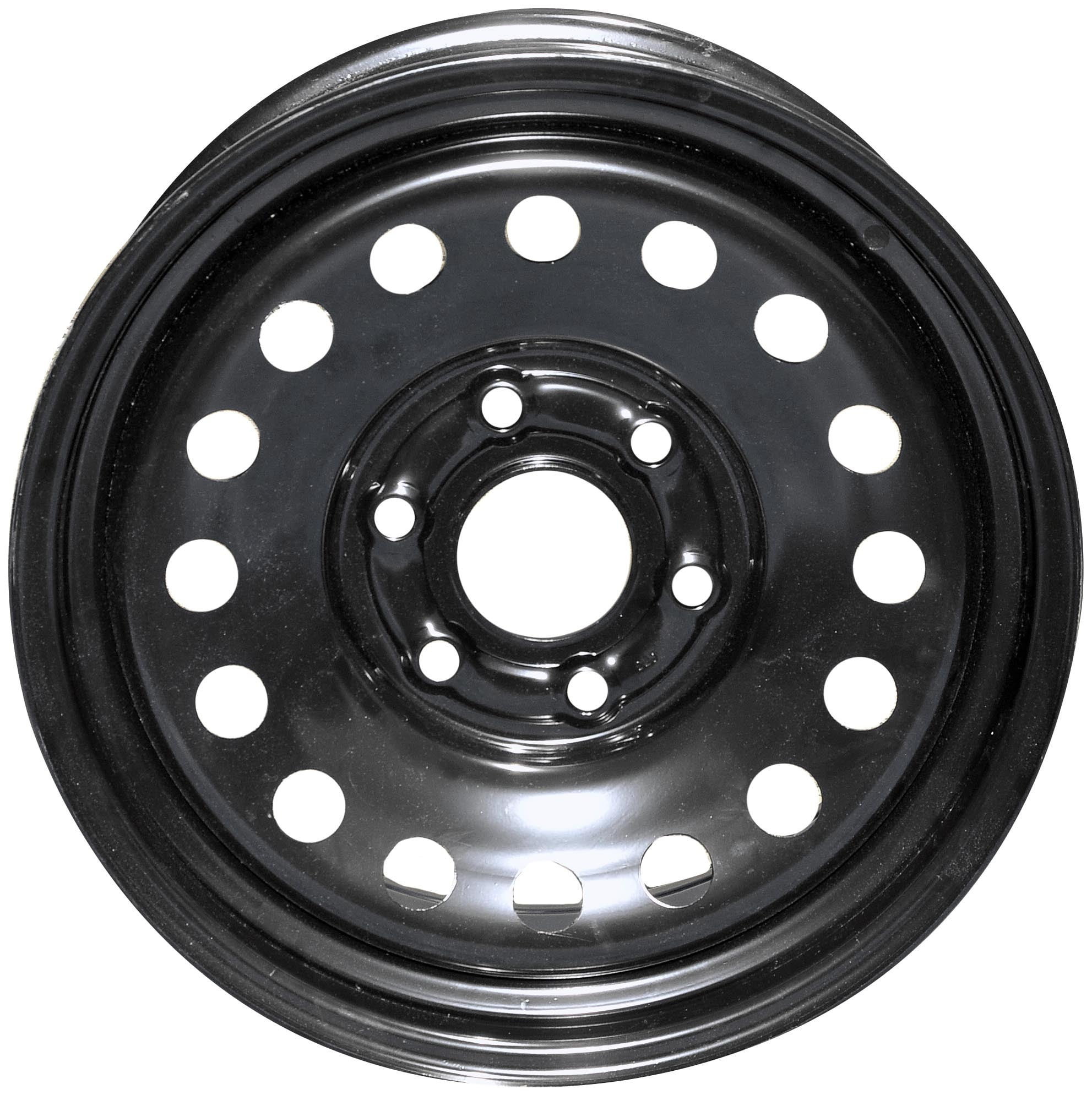 Dorman 939-186 Steel Wheel Rim (Black, 17 x 7.5 in, 6-Lug) for Cadillac, Chevrolet, and GMC Models fl8mv