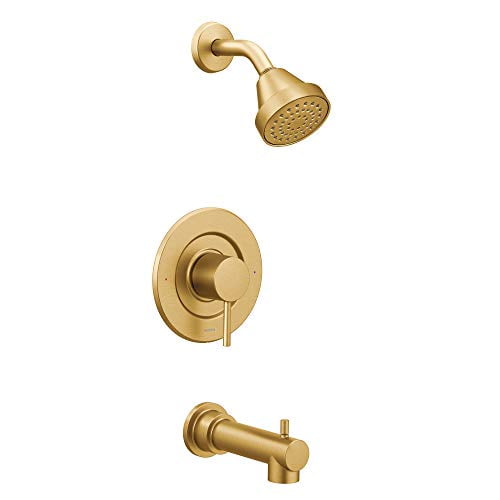 Moen Align Posi-Temp Tub and Shower Trim Kit (Brushed Gold, 7 in) loqr8