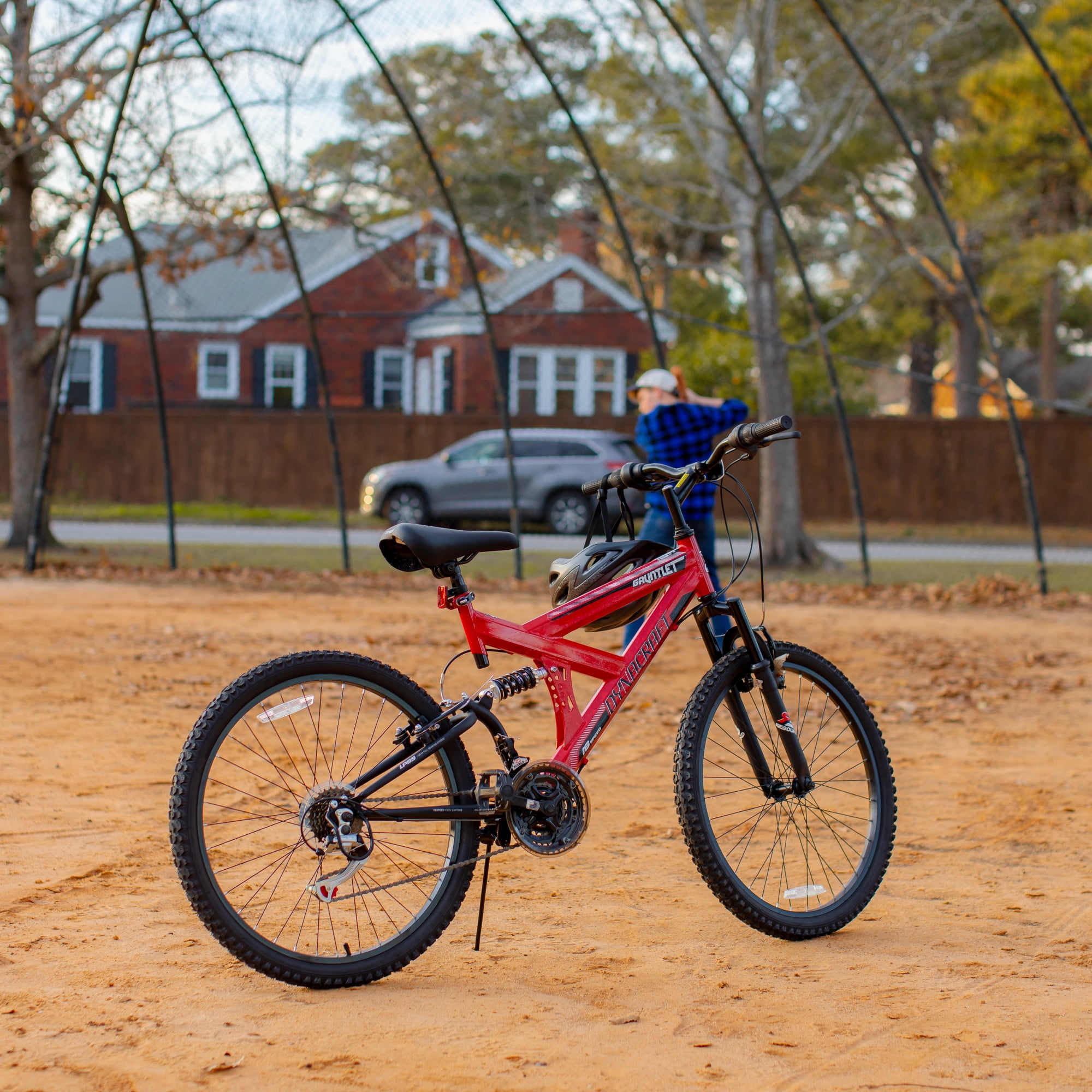 Dynacraft Gauntlet Boys Mountain Bike (Red, 24 in) upmdu