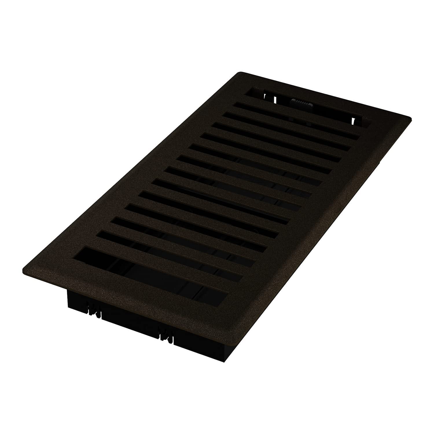 Imperial Montezuma Floor Register, Adjustable Steel Air Vent Cover, Textured Finish (Bronze, 4 in x 10 in, 2-Pack) koqqo