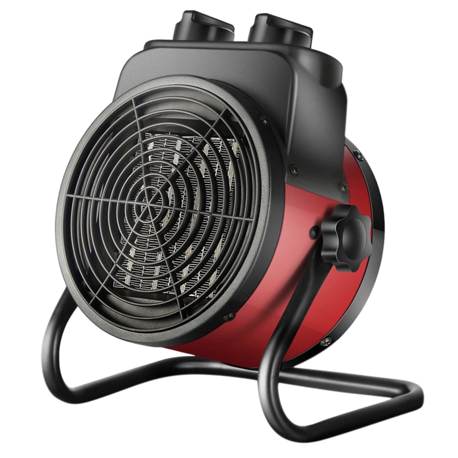 Vhogom 3000W Portable Electric Space Heater, Fast Heating Adjustable Angle Fan for Home Office and Garage (Yellow/Red, 3 lb) mipr8