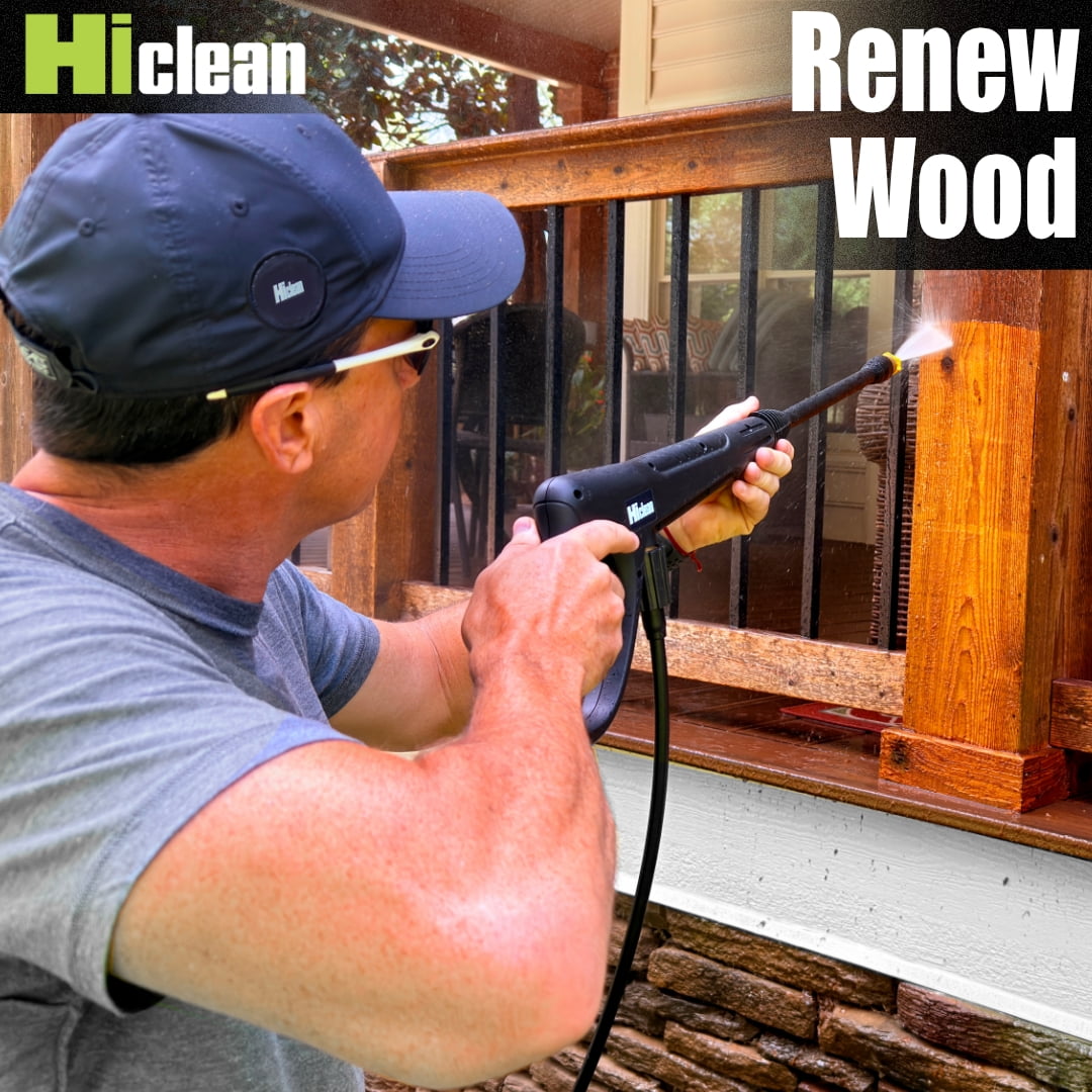 Hiclean 1800 PSI Electric Pressure Washer, Compact Power Cleaner with Foam Cannon and 20 ft Hose 4yu3s