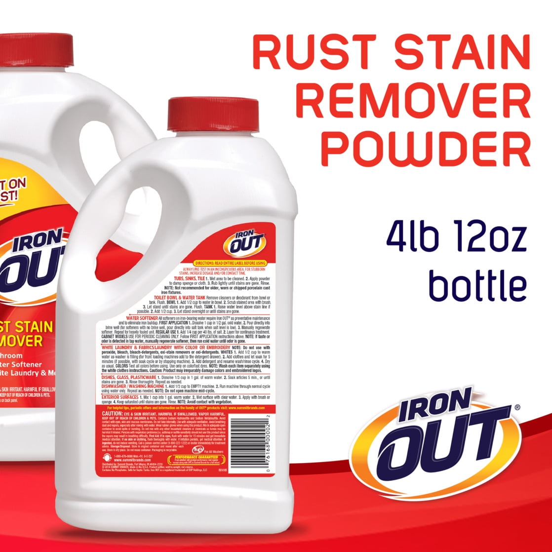 Iron OUT Rust Stain Remover Powder (Heavy-Duty Multi-Purpose Cleaner, 28 oz) z9kuo