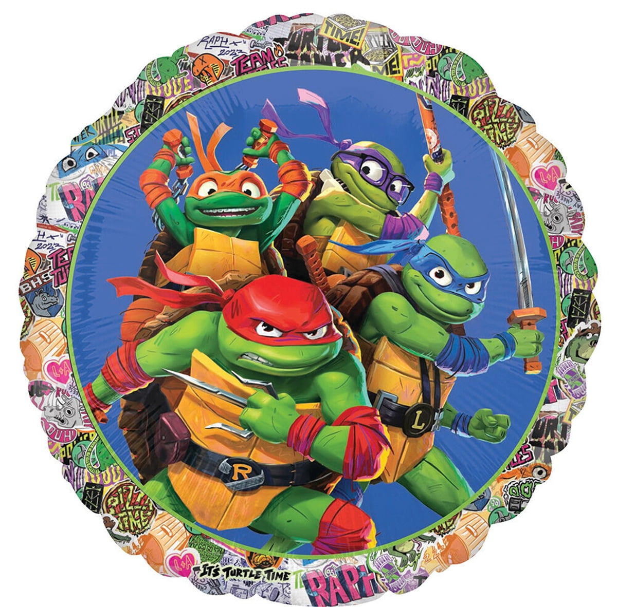 Anagram Teenage Mutant Ninja Turtles Balloon Bouquet (4th Birthday, 5 pcs) iv33n