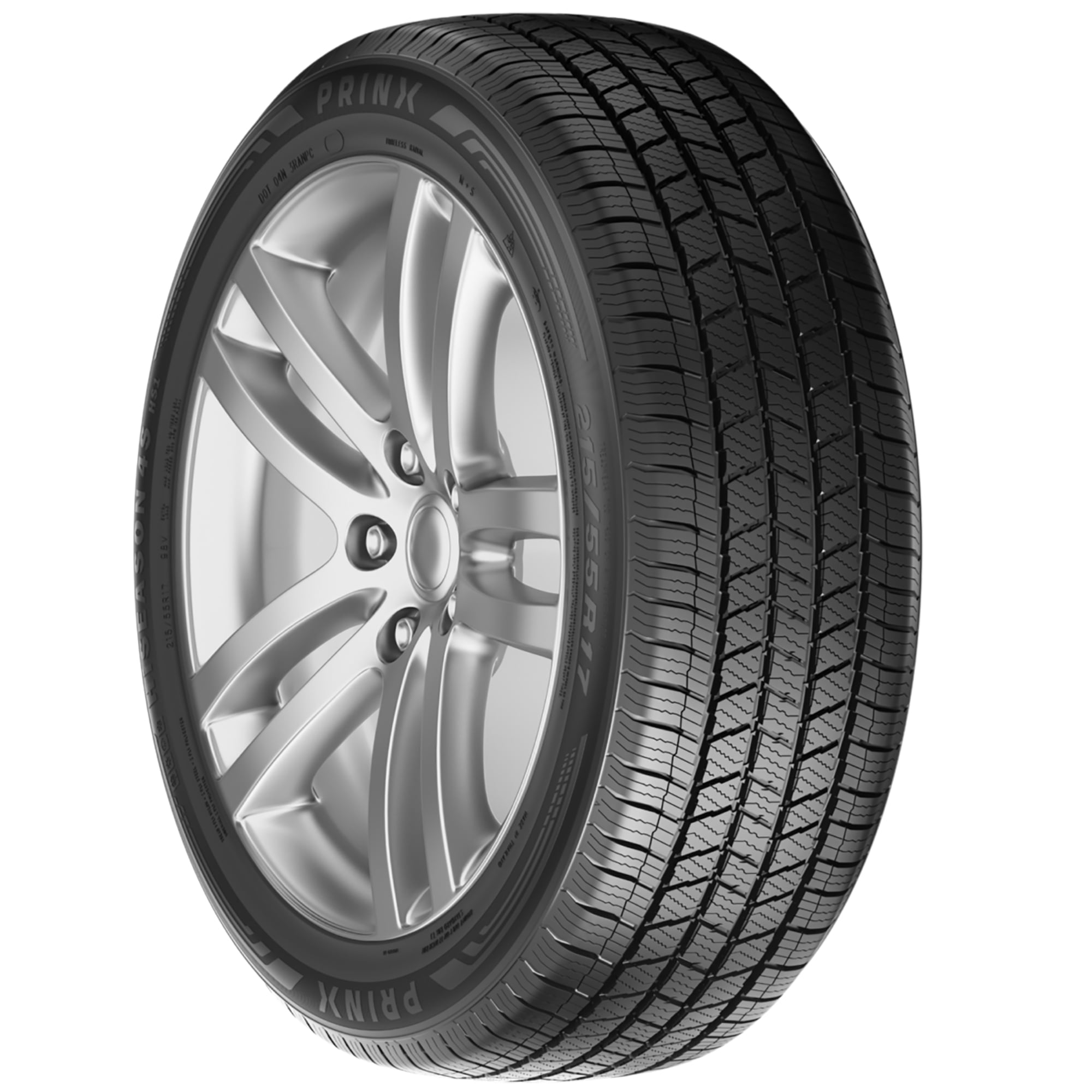 Prinx HiSeason 4S HS1 All Season SUV Crossover Tire (235/55R20, 102V) yh83o
